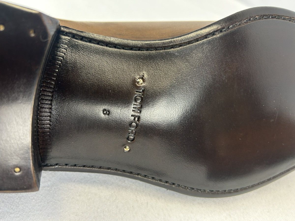 Tom Ford TOM FORD Burnished Leather Lace-Up Oxfords Size US 8 / EU 41 - 11 Thumbnail