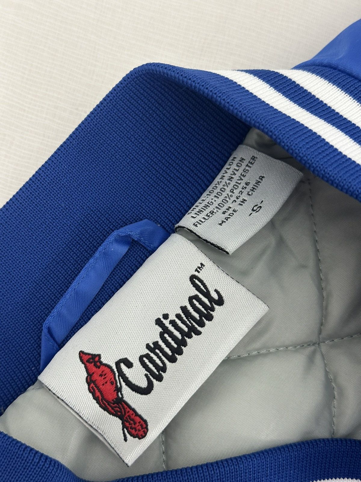 Cardinal of Canada Vintage 90s Royal Blue Satin Quilted Lined Bomber Jacket S Size US S / EU 44-46 / 1 - 5 Thumbnail