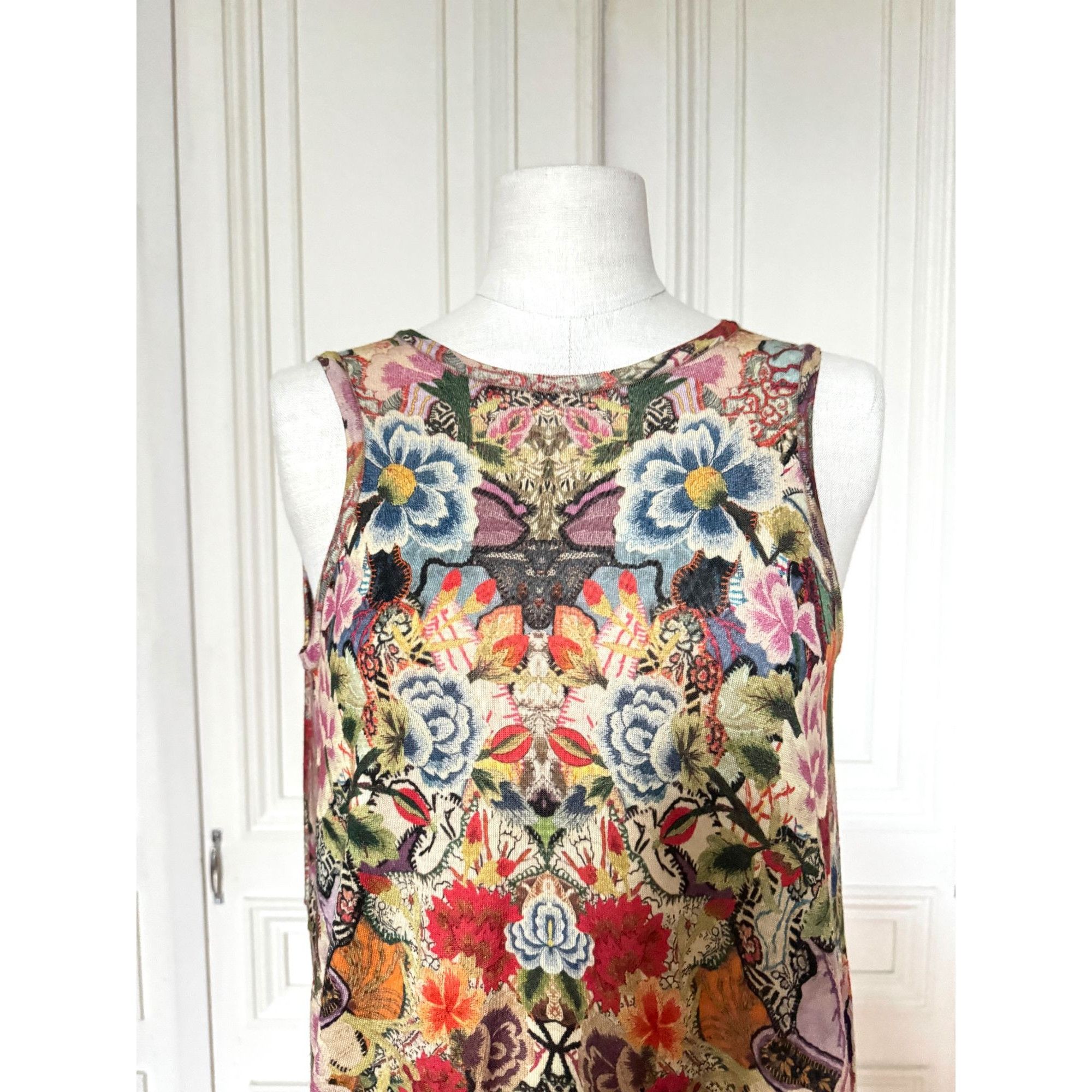 Alexander McQueen Printed Wool Dress Size M / US 6-8 / IT 42-44 - 2 Thumbnail