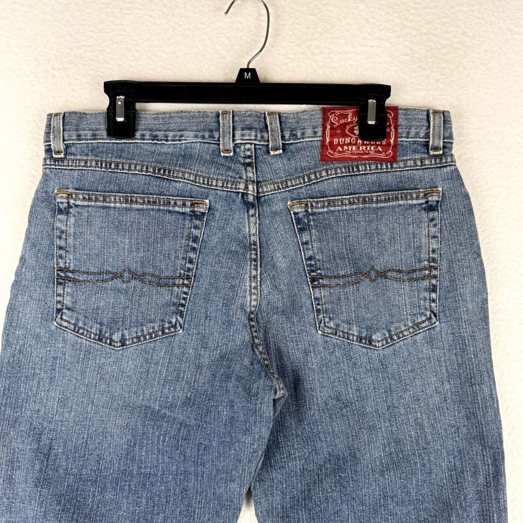 Lucky Brand VINTAGE Lucky Brand Dungarees Jeans Women 14 32x32 Mid Rise Bootcut 5-Pocket Denim Blue Y2K Size 36" / US 14 / IT 50 - 4 Thumbnail