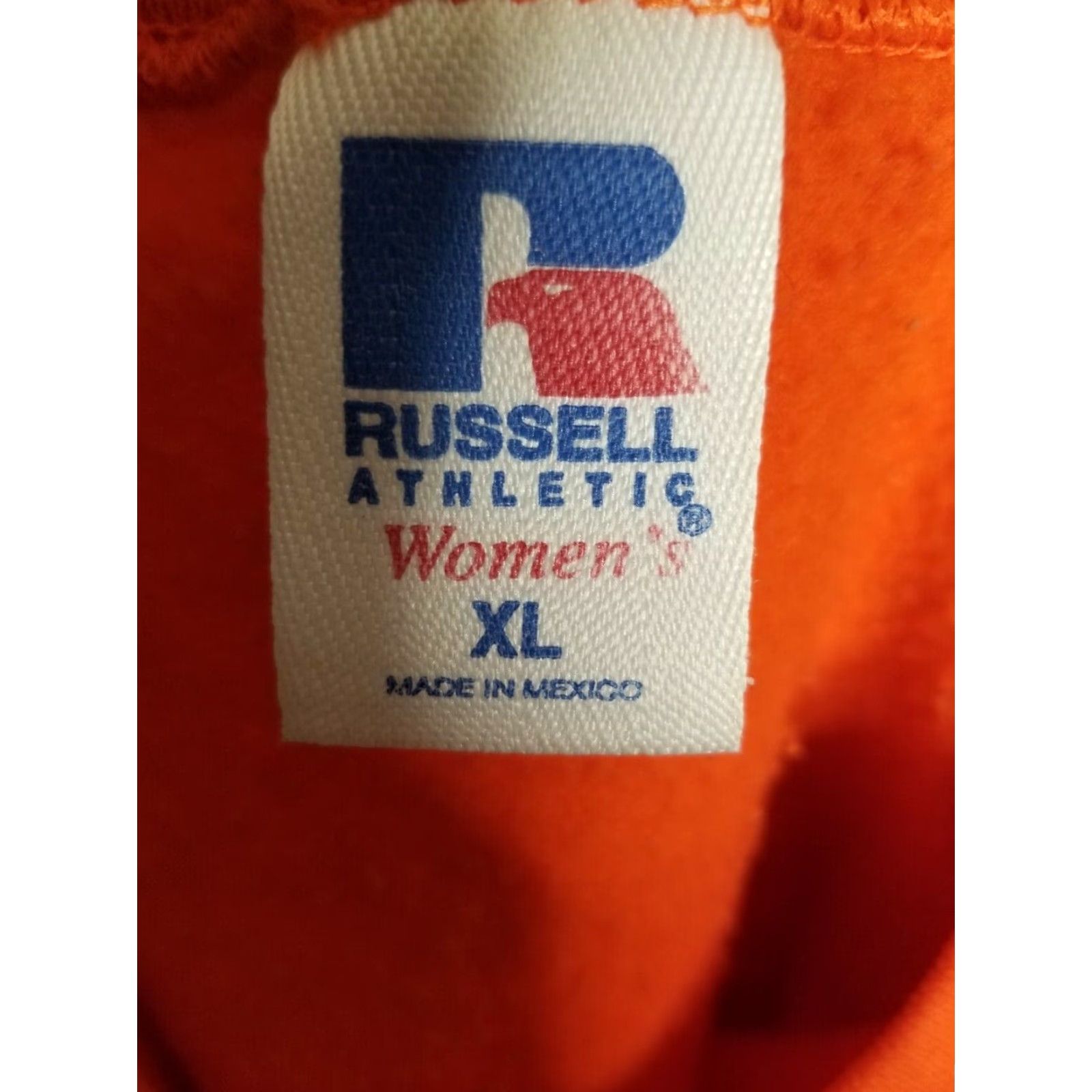 Russell Athletic Russell Athletic Sweatshirt Women XL Orange Crewneck Blank Retro Size XL / US 12-14 / IT 48-50 - 3 Thumbnail