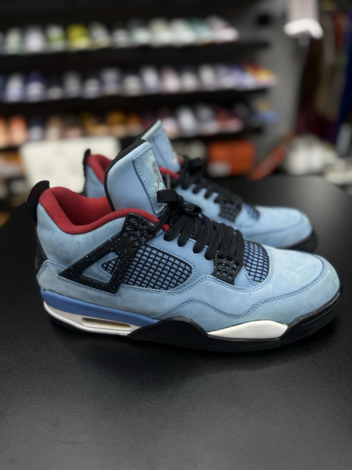 Air Jordan 4 Retro Travis Scott Cactus Jack Blue Size 11