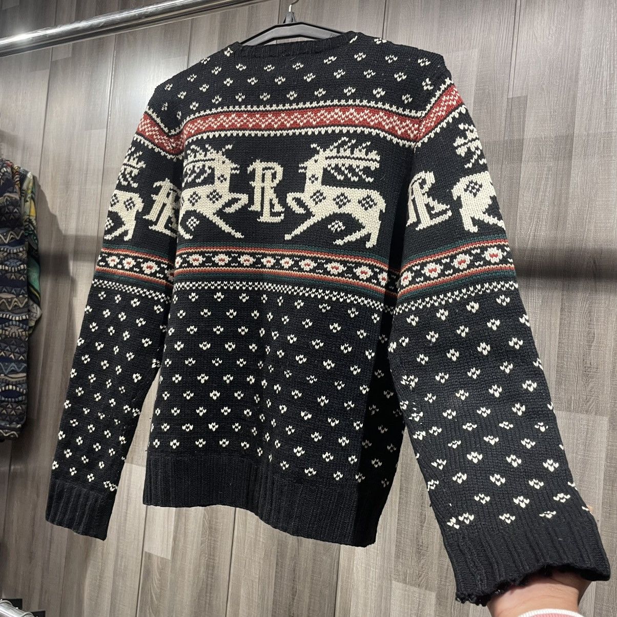 Ralph Lauren Vintage Polo Ralph Lauren Reindeer Fair Isle Sweater Size US XL / EU 56 / 4 - 12 Thumbnail