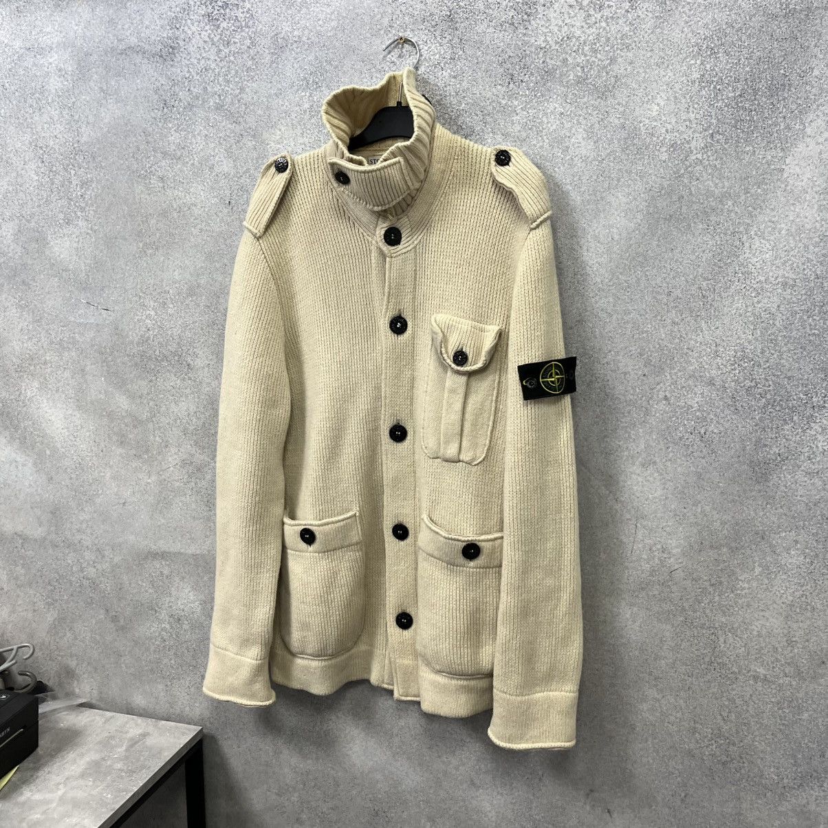 Stone Island Stone Island Vintage Cardigan Size US XL / EU 56 / 4 - 9 Thumbnail