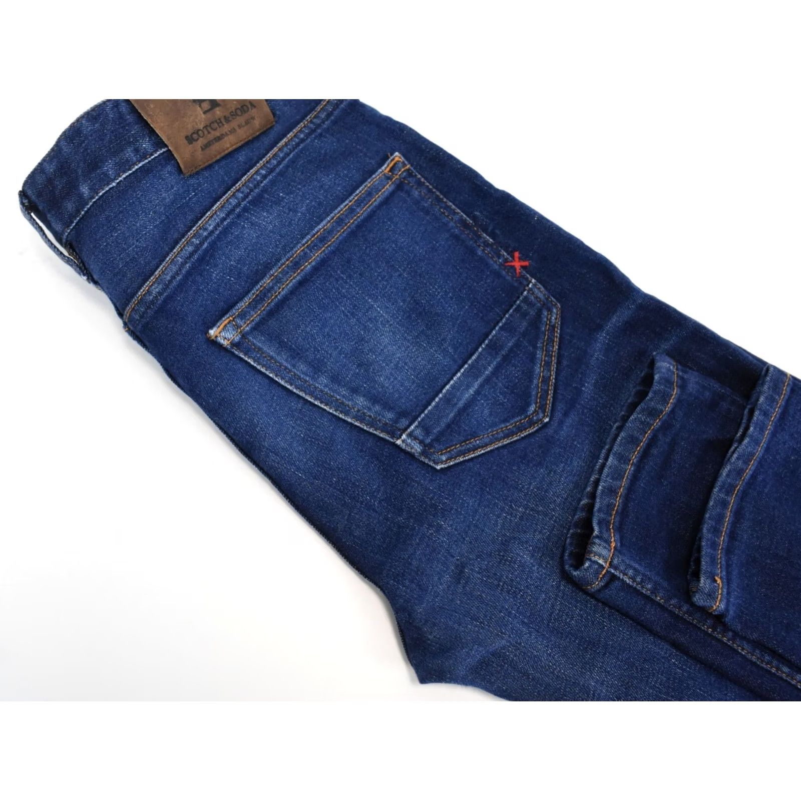 Scotch & Soda SCOTCH & SODA Slim Fit Jeans Men W30/L34 Denim Jeans Reg Slim Blue Whiskers Pockets 90s? Size US 30 / EU 46 - 4 Thumbnail
