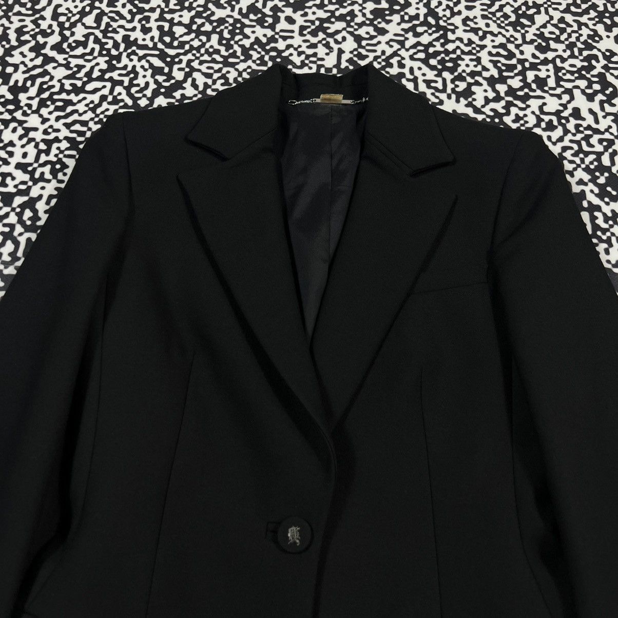 Versace Vintage 90s Gianni Versace Couture G Logo Luxury Blazer Size S / US 4 / IT 40 - 12 Thumbnail
