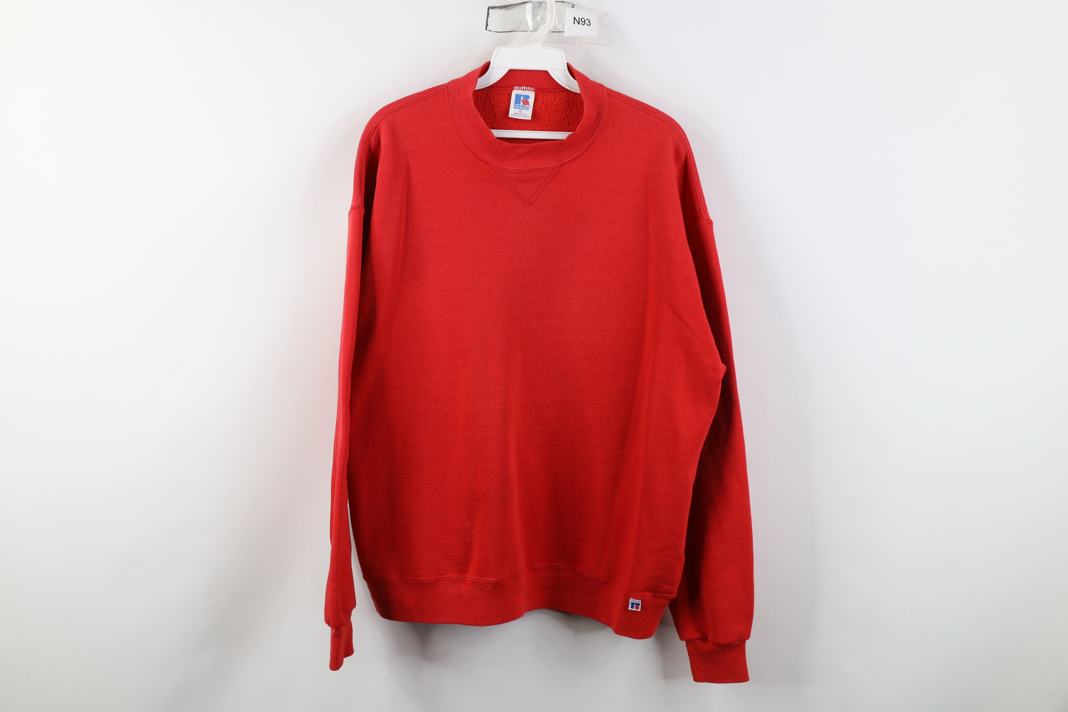 Russell Athletic Vintage 80s 90s Russell Athletic Crewneck Sweatshirt Red USA Size US XL / EU 56 / 4 - 1 Thumbnail