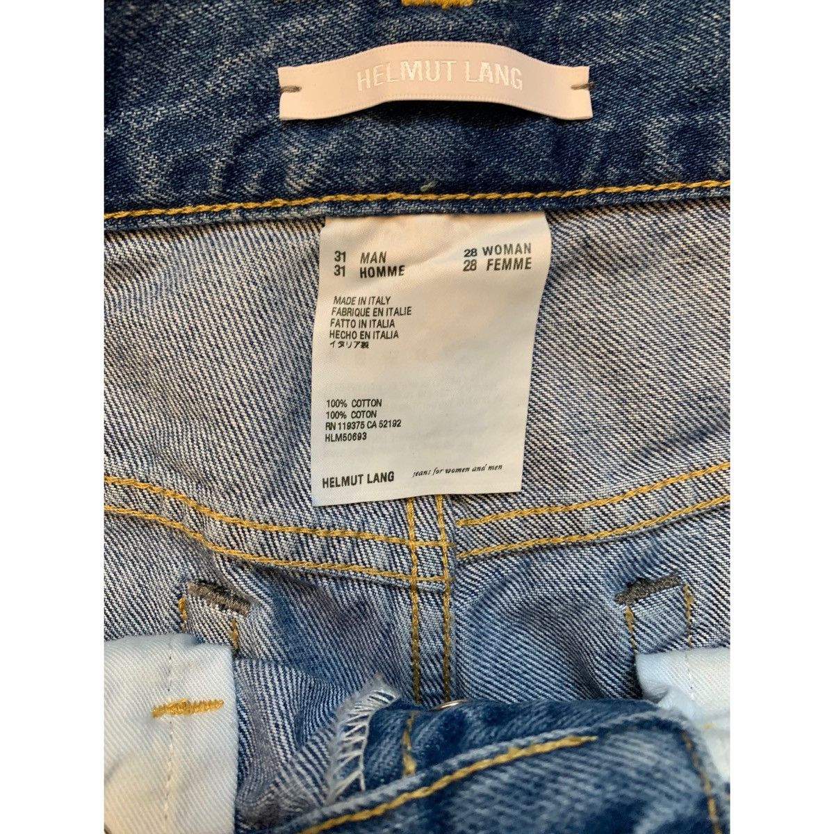 Helmut Lang HELMUT LANG MASC LO EASY JEANS Size US 31 - 6 Thumbnail