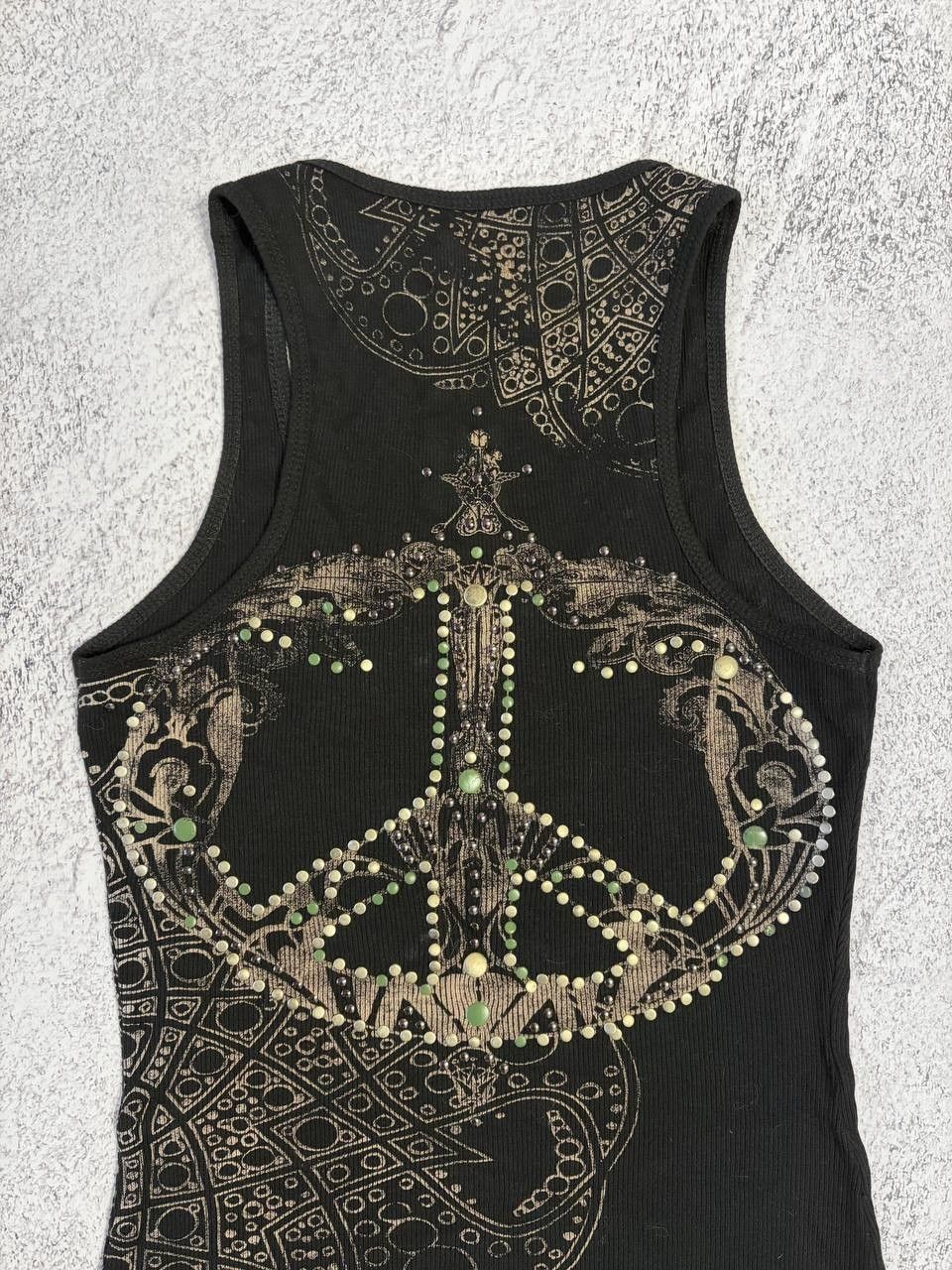 Guess Guess Grunge Peace Logo Vintage Opium Tank Top Size XS / US 0-2 / IT 36-38 - 2 Thumbnail