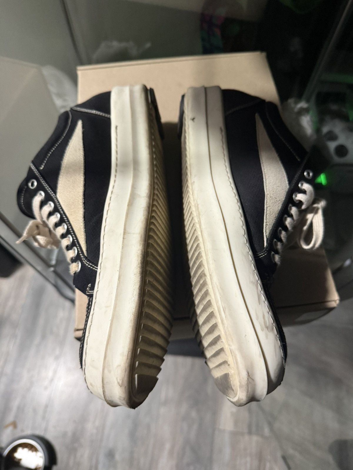 Rick Owens Rick Owens Drkshdw Vintage low top Size US 12 / EU 45 - 15 Thumbnail