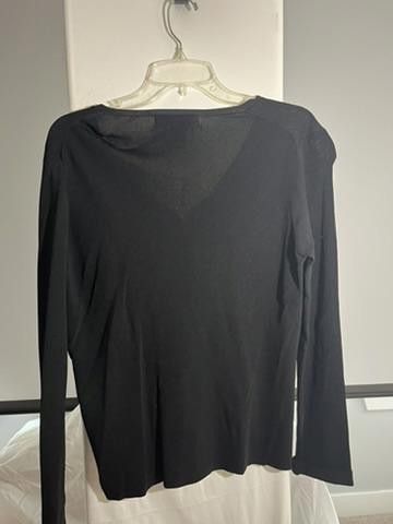 Designer Linda Matthews Women's Black Cardigan - Size M Size M / US 6-8 / IT 42-44 - 3 Thumbnail