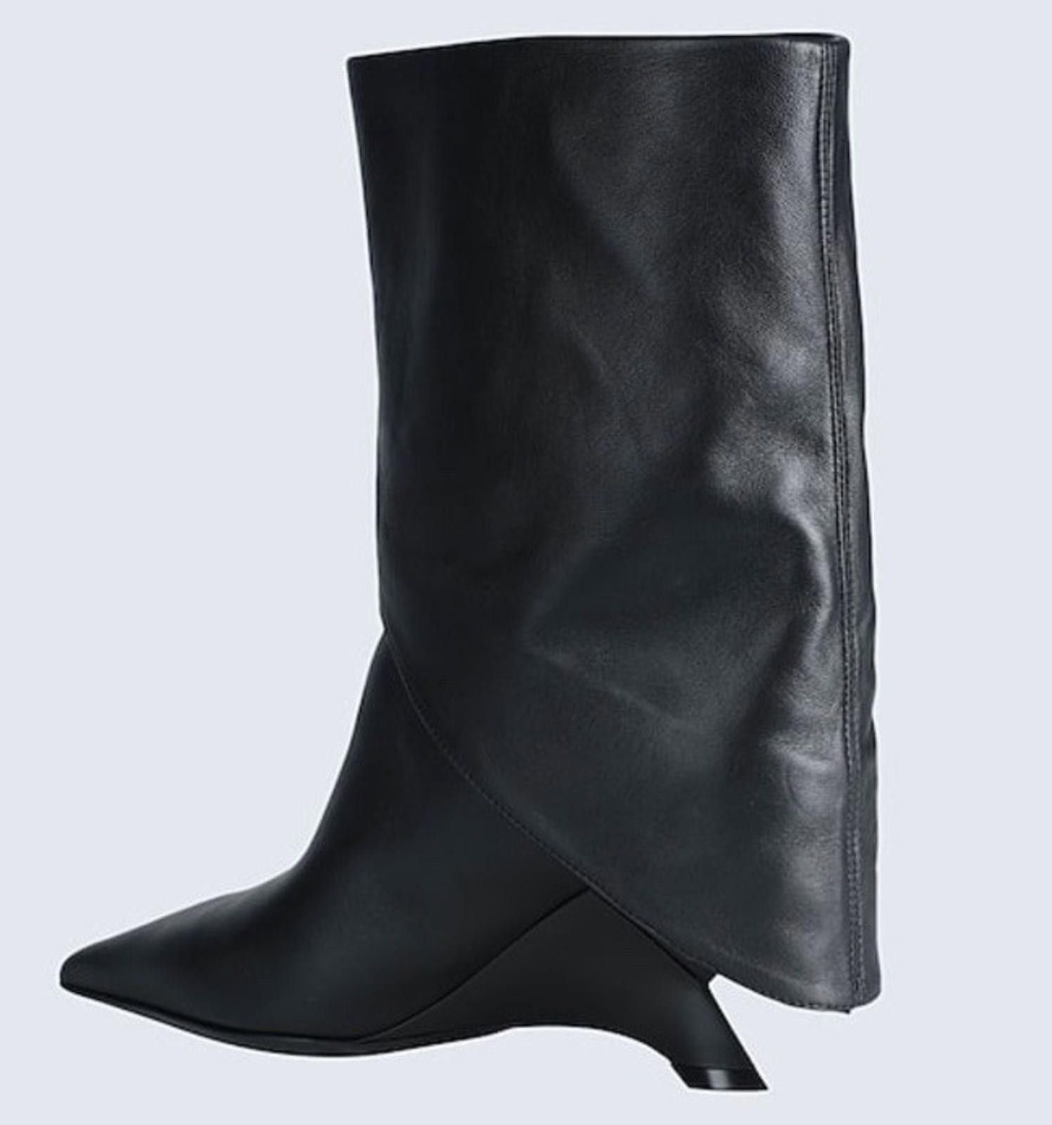 VIC MATI Vic Matie Leather Geometrical Heel Pointed Boot Sz38/7 Italy Size US 7 / IT 37 - 10 Thumbnail