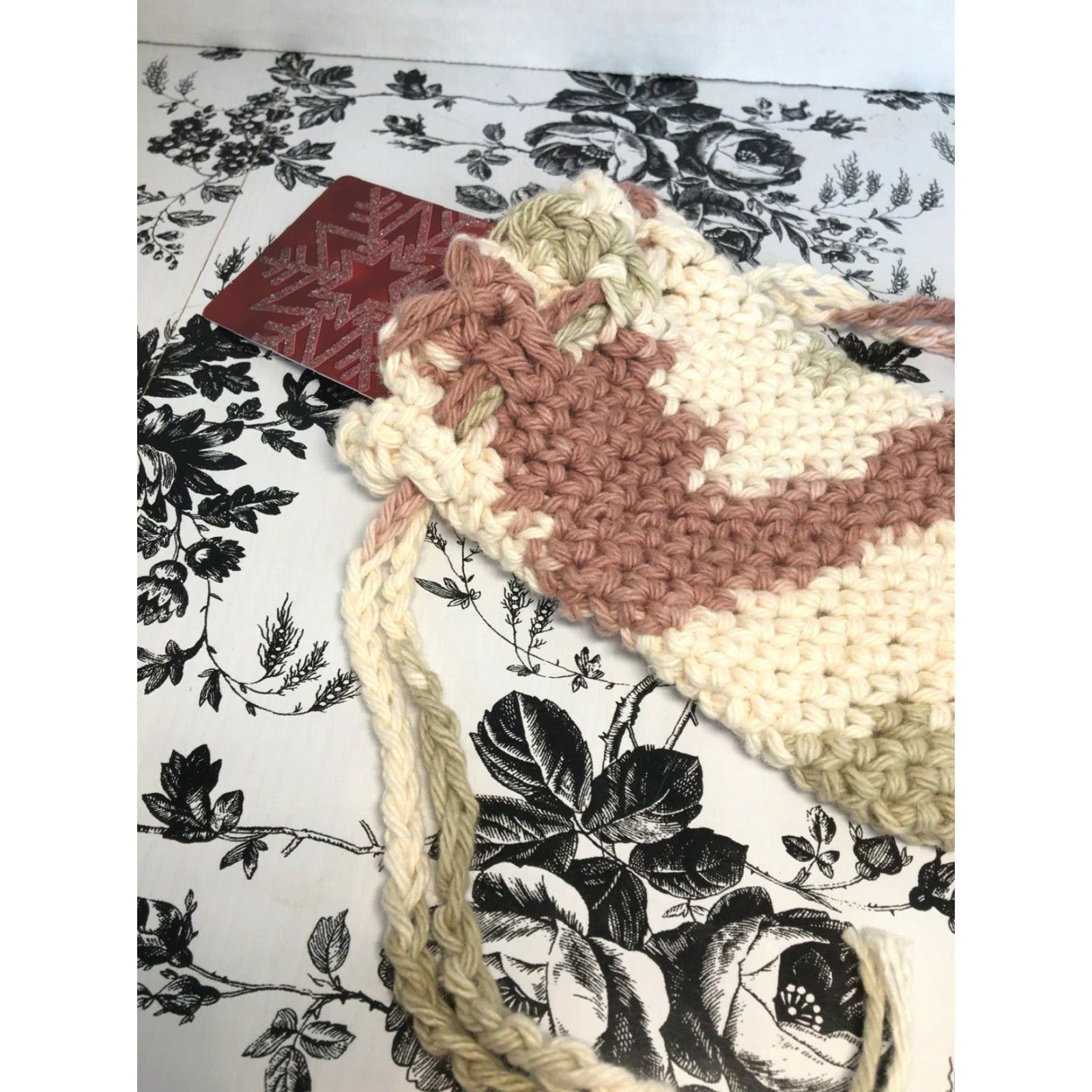 Greats Handmade Crochet Small Bag Great For Cellphone Money Keys Pouch Size ONE SIZE - 3 Thumbnail