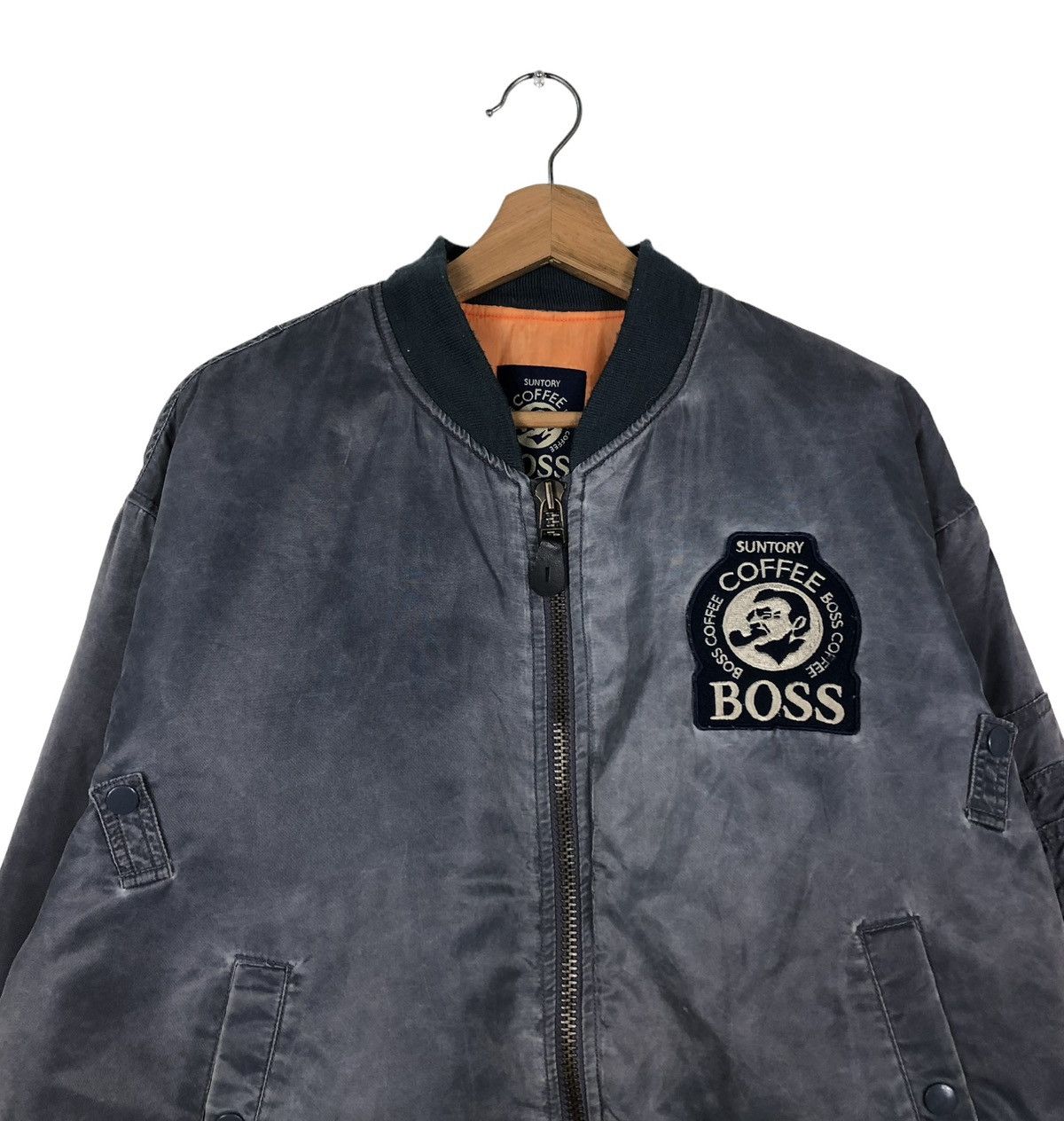 Japanese Brand 🔥RIOT RIOT VINTAGE BOMBER JACKET FLY SUNTORY COFFEE BOSS Size US L / EU 52-54 / 3 - 3 Thumbnail