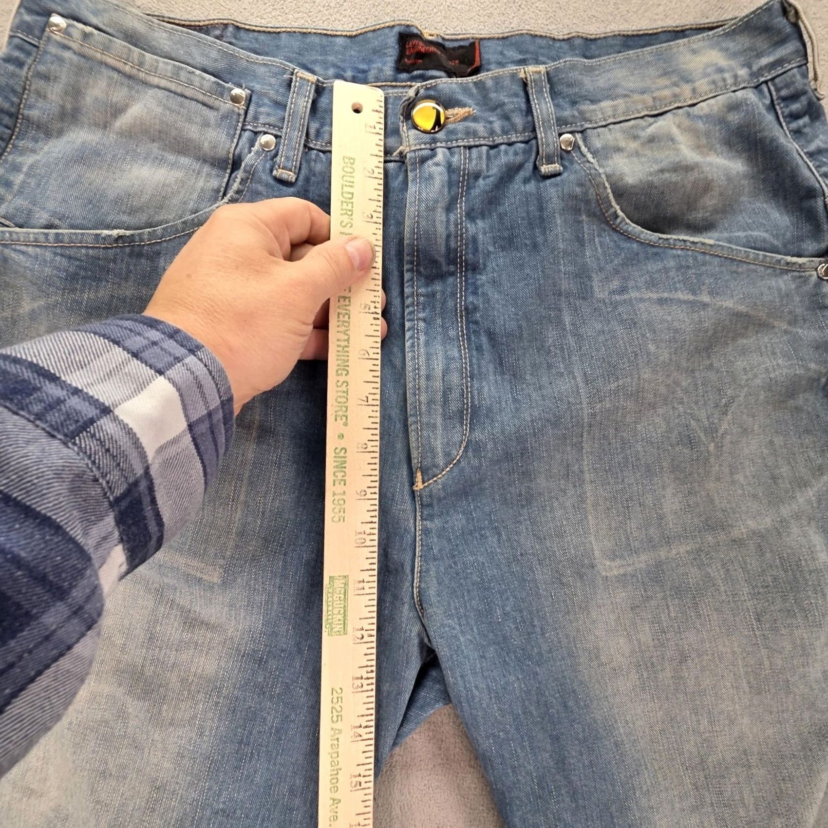 Levi's Levi's Engineered Jeans Denim Blue Light Wash Relaxed Twisted Fits 34x29 Jeans Mens Size US 34 / EU 50 - 7 Thumbnail