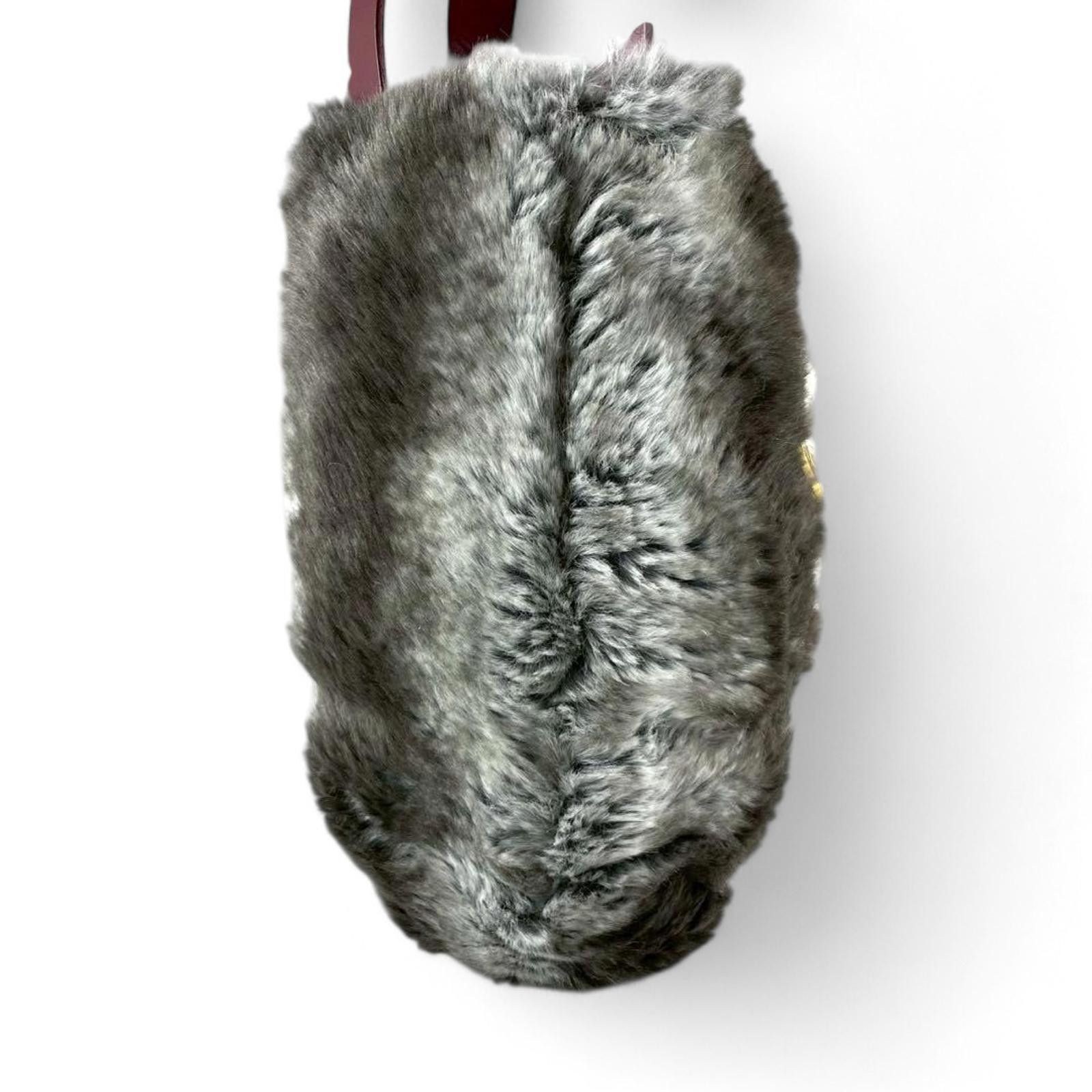 Vivienne Westwood Vivienne Westwood - Faux Fur Tote Bag with Gold Charm Size ONE SIZE - 5 Thumbnail
