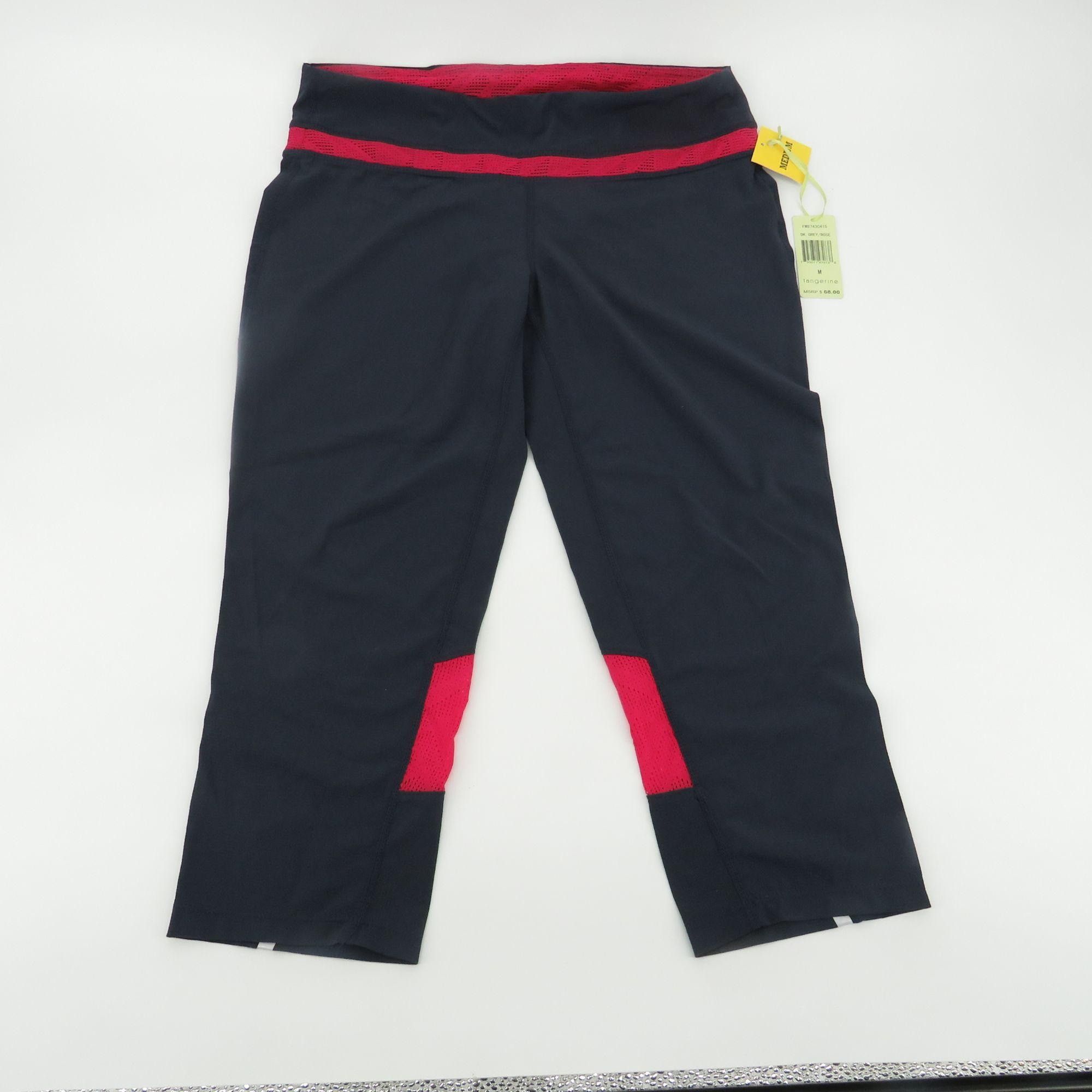 Other Tangerine Womens Gray Rose Stretch Capri Pants NWT $68 Size 30" / US 8 / IT 44 - 1 Thumbnail