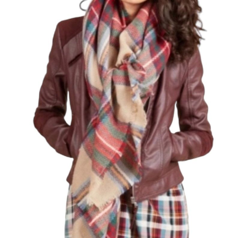 Other ModCloth multicolor plaid blanket scarf Size ONE SIZE - 2 Thumbnail
