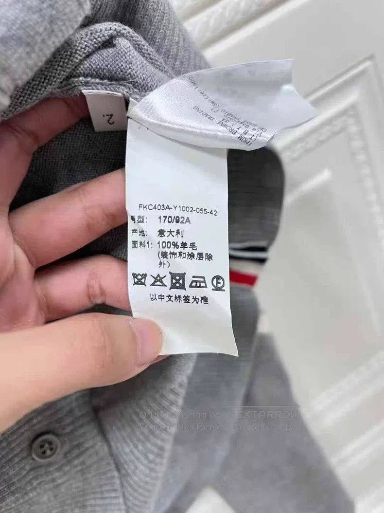 Thom Browne Thom Browne Light Gray Dog Pattern Knit Sweater Wool Cardi Size US M / EU 48-50 / 2 - 5 Thumbnail