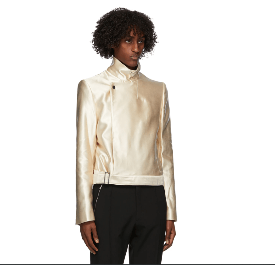 Ann Demeulemeester Ann Demeulemeester Satin Tailored Jacket in XXS Size US XXS / EU 40 - 1 Thumbnail