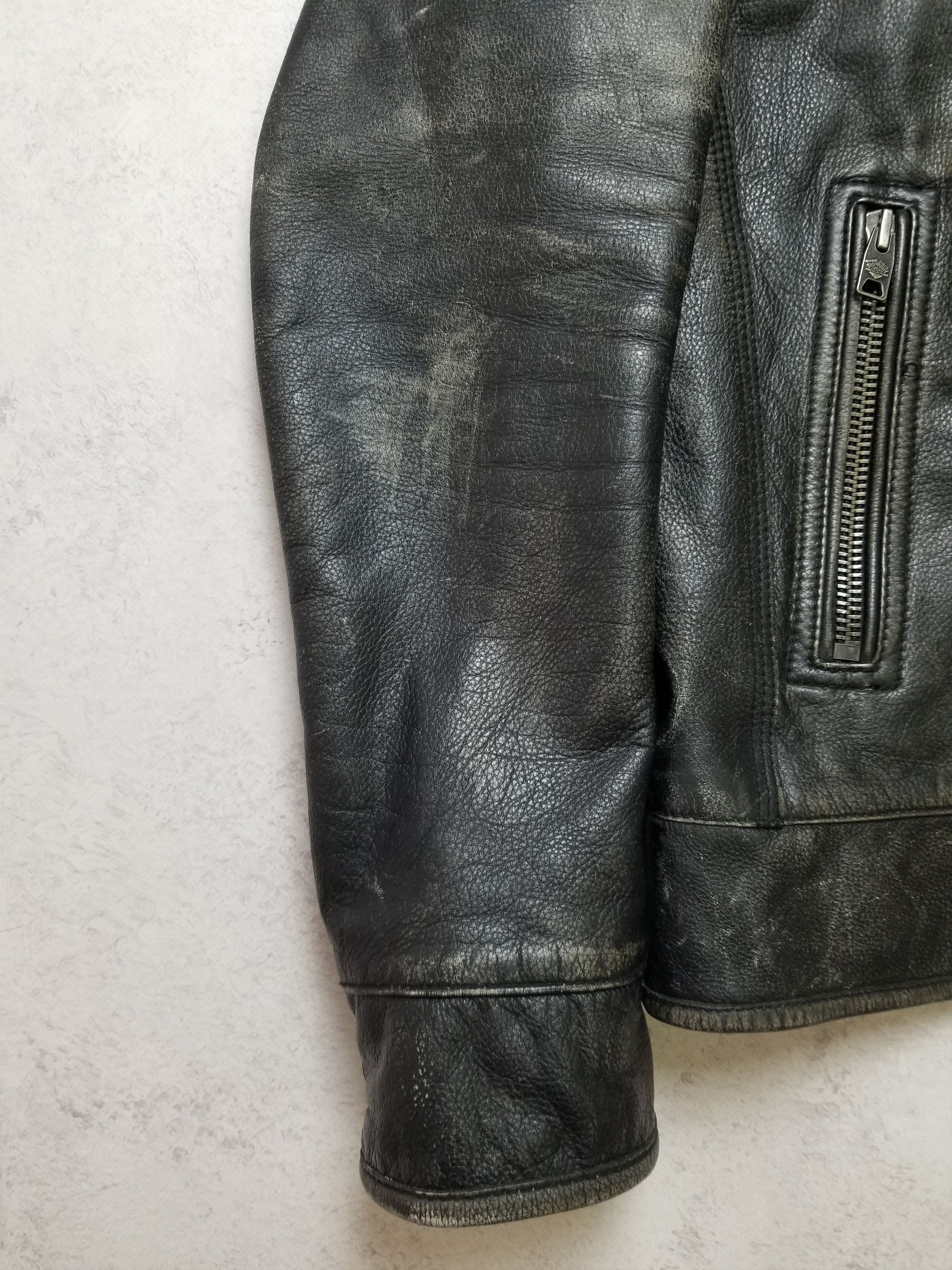 Superdry Leather Motorcycle Jacket RARE Limited UK Indian Chief Size US L / EU 52-54 / 3 - 18 Thumbnail