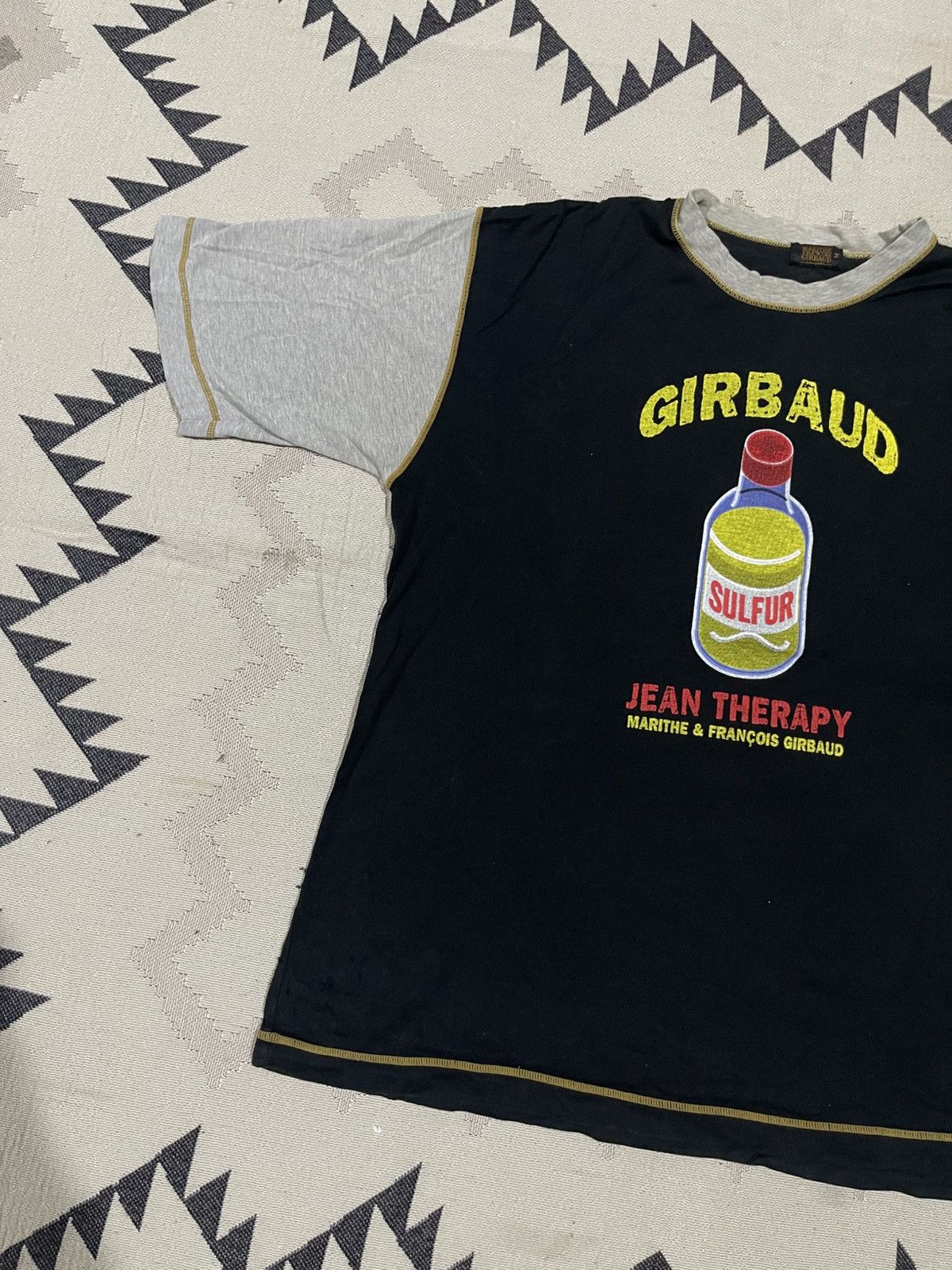 Marithe + Francois Girbaud VINTAGE MARITHE FRANCOIS GIRBAUD RAGLAN SULFUR BOTTLE SHIRT Size US M / EU 48-50 / 2 - 3 Thumbnail