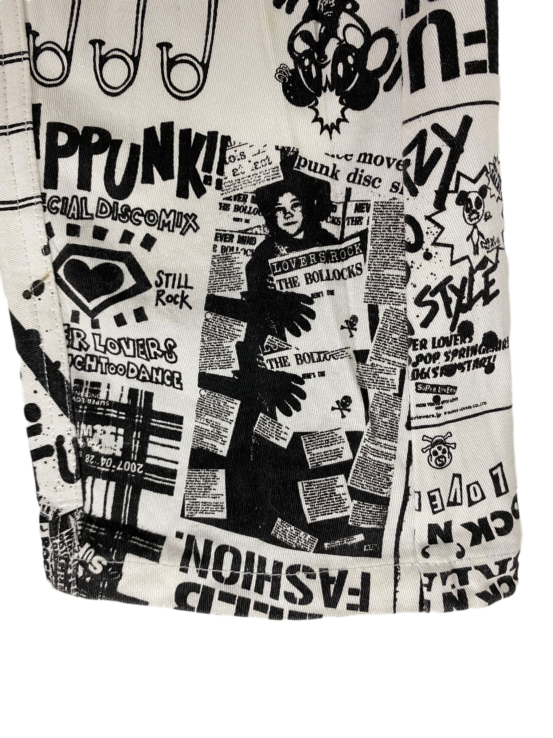Designer × Hysteric Glamour × Japanese Brand Superlovers spike allover print punk drop crotch pant Size US 30 / EU 46 - 4 Thumbnail