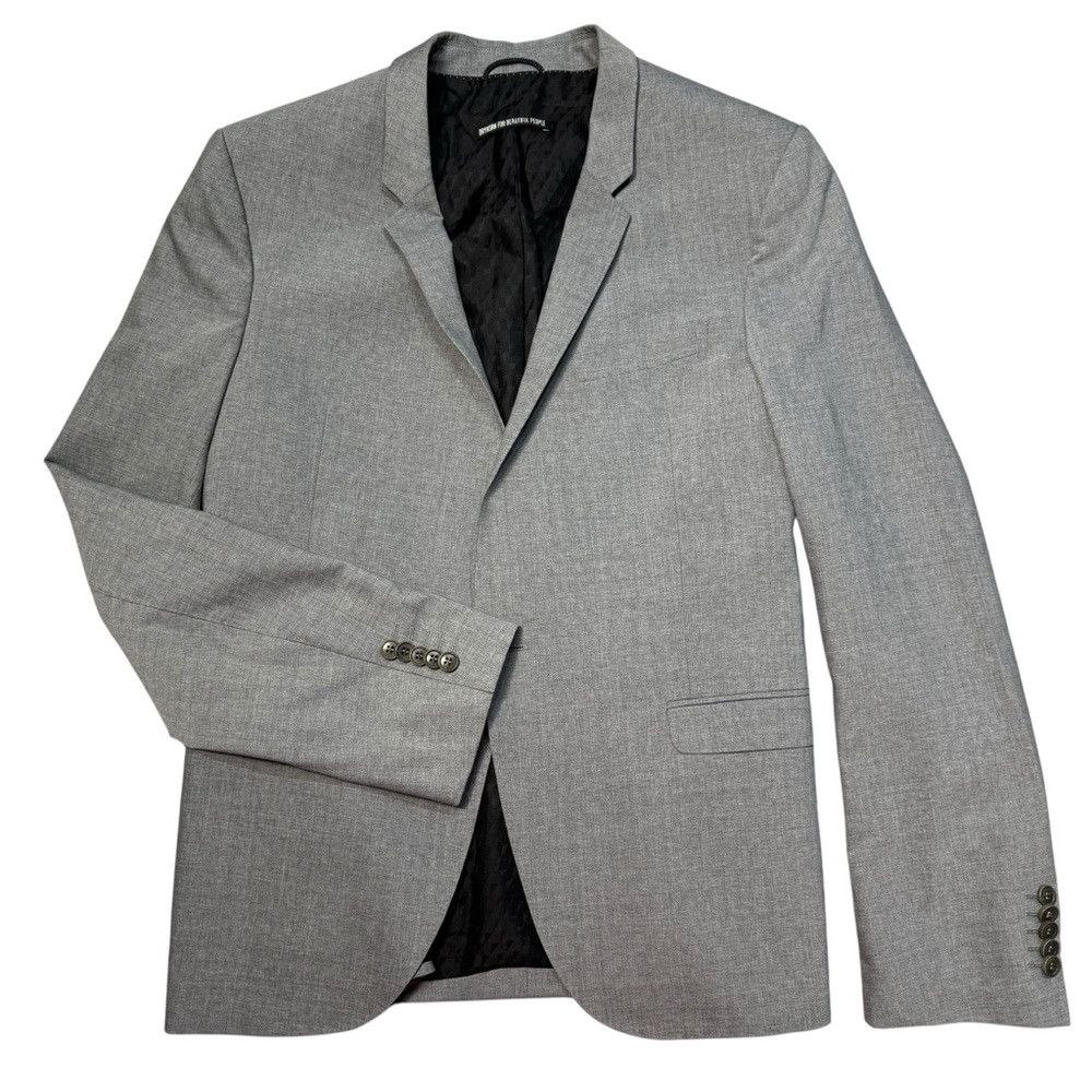 DRYKORN New Drykorn For Beautiful People Grey Wool Blend Jacket Siz Size 52R - 1 Thumbnail