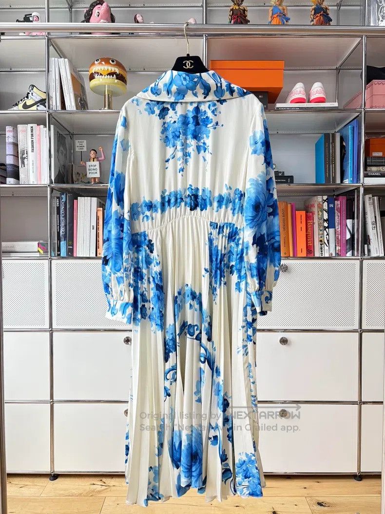 Valentino Valentino Blue and white blue and white porcelain streamer Size S / US 4 / IT 40 - 2 Thumbnail