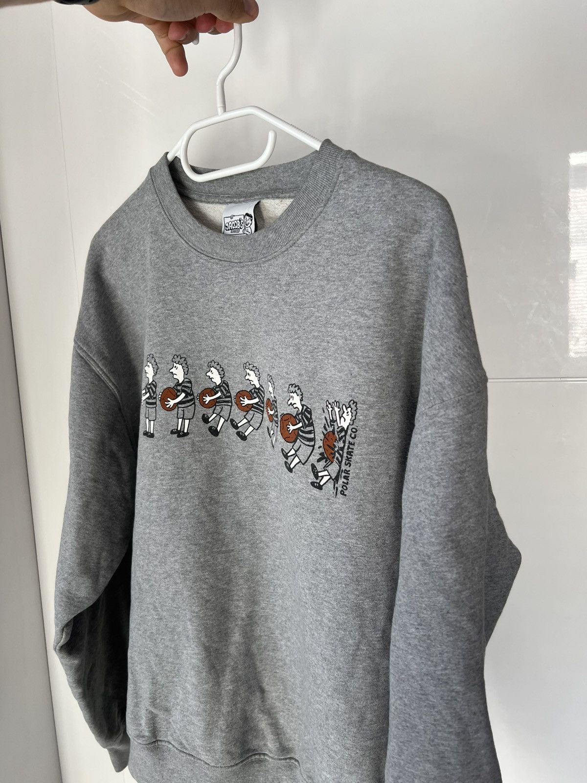 Polar Skate Co. Polar Skate Co. Archival Crew Neck SK8 Style Gray Sweatshirt Size US S / EU 44-46 / 1 - 5 Thumbnail