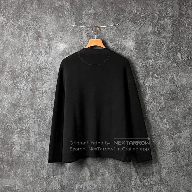 Valentino Black sheep wool knitted cardigan