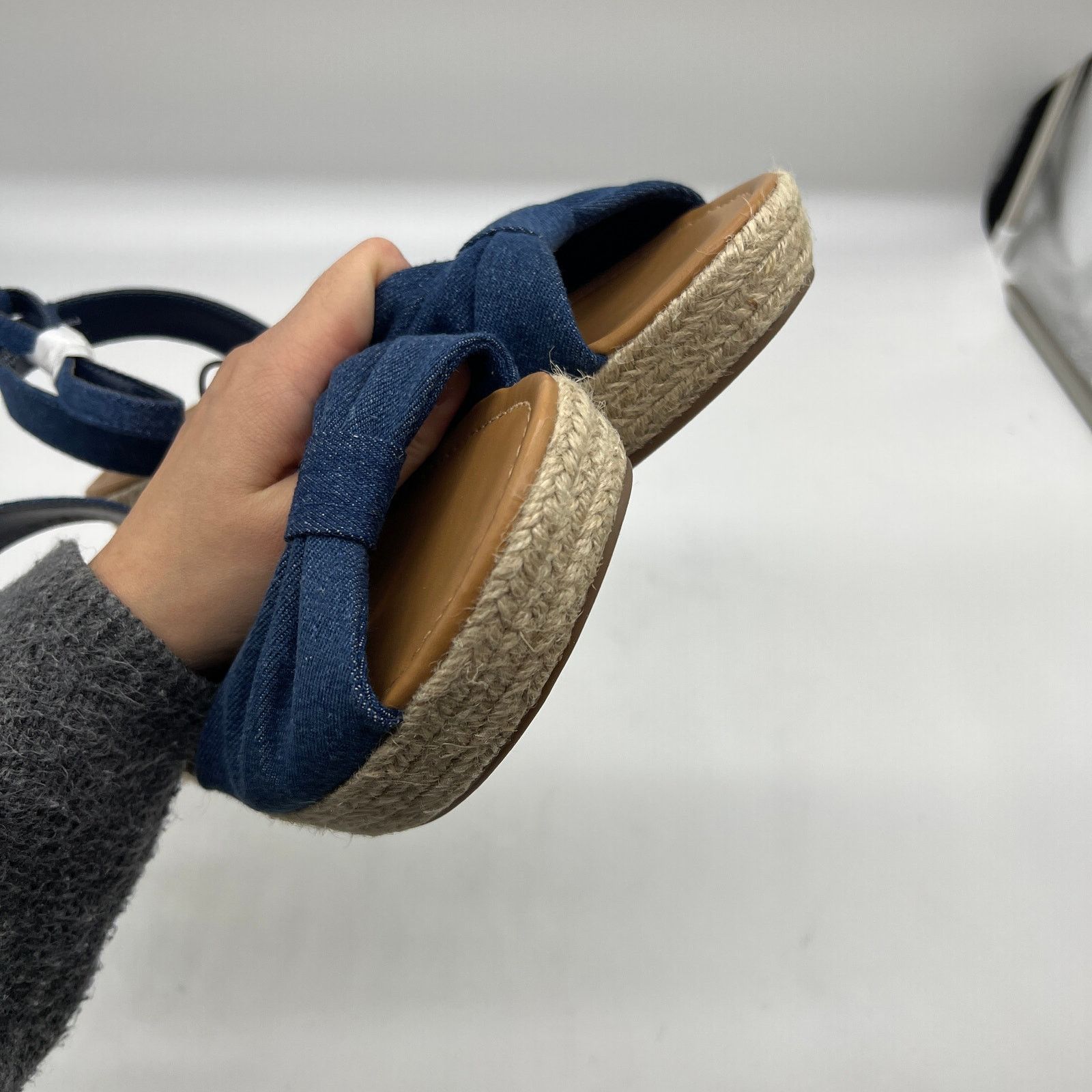 Other a.n.a Womens Dukes Heeled Sandals Denim Blue Size 11M Size US 11 / IT 41 - 8 Thumbnail