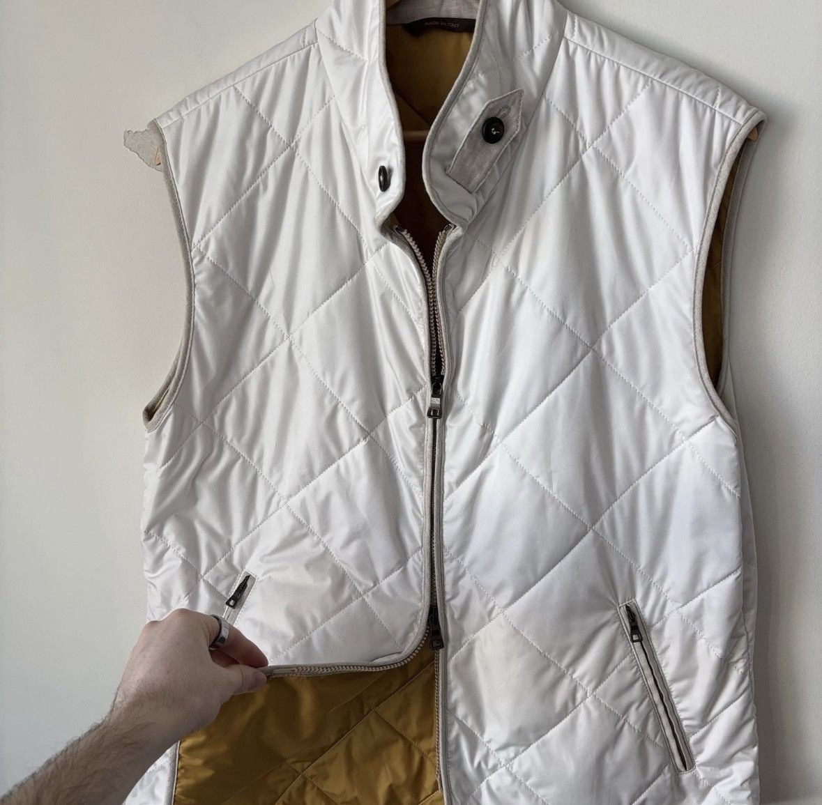 Bullock & Jones Waterville Fit Quilted Vest Size 54 XL Water Repellant Italy Size US XL / EU 56 / 4 - 2 Thumbnail