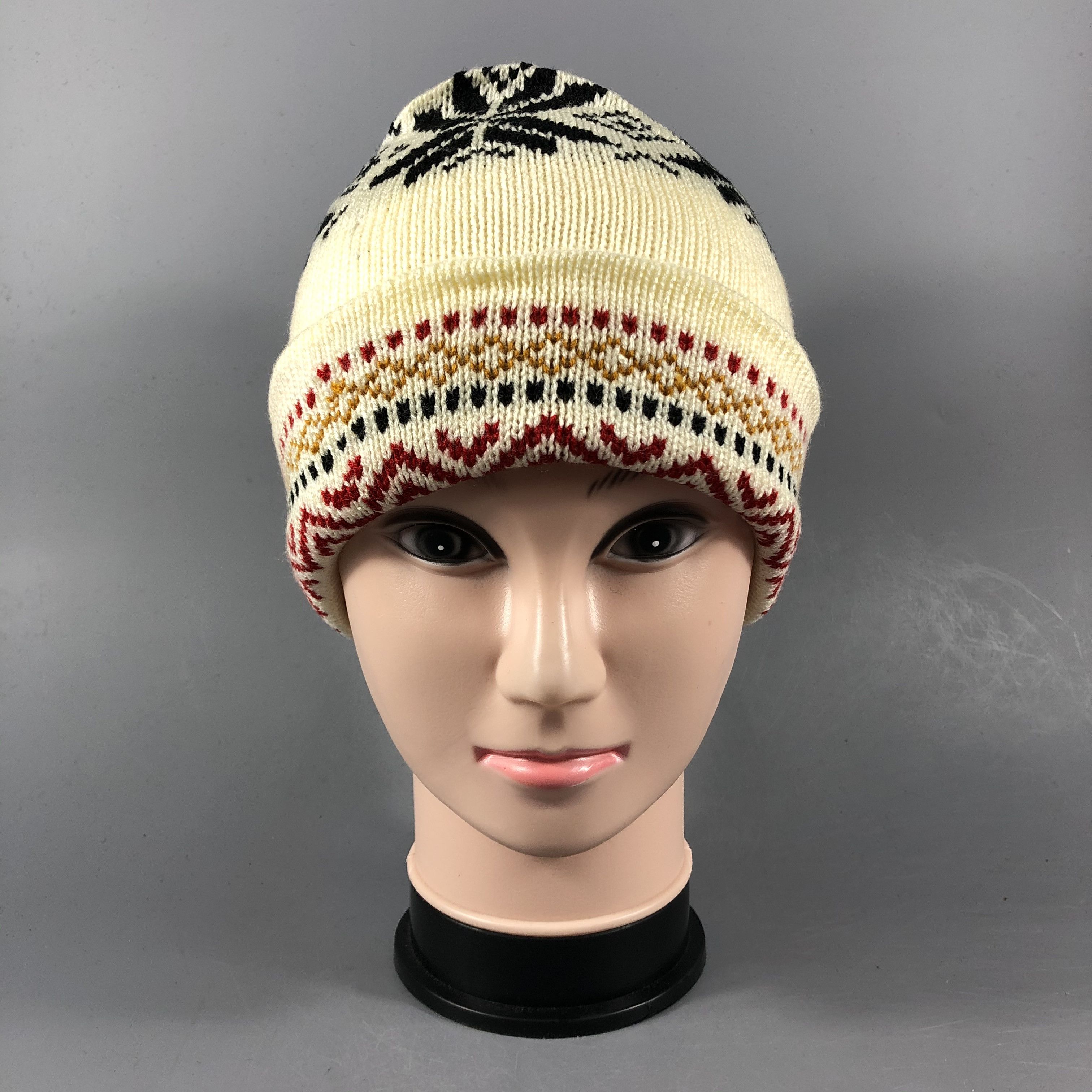 Japanese Brand Winter Beanie Crochet Snowcap Hat Size ONE SIZE - 1 Thumbnail