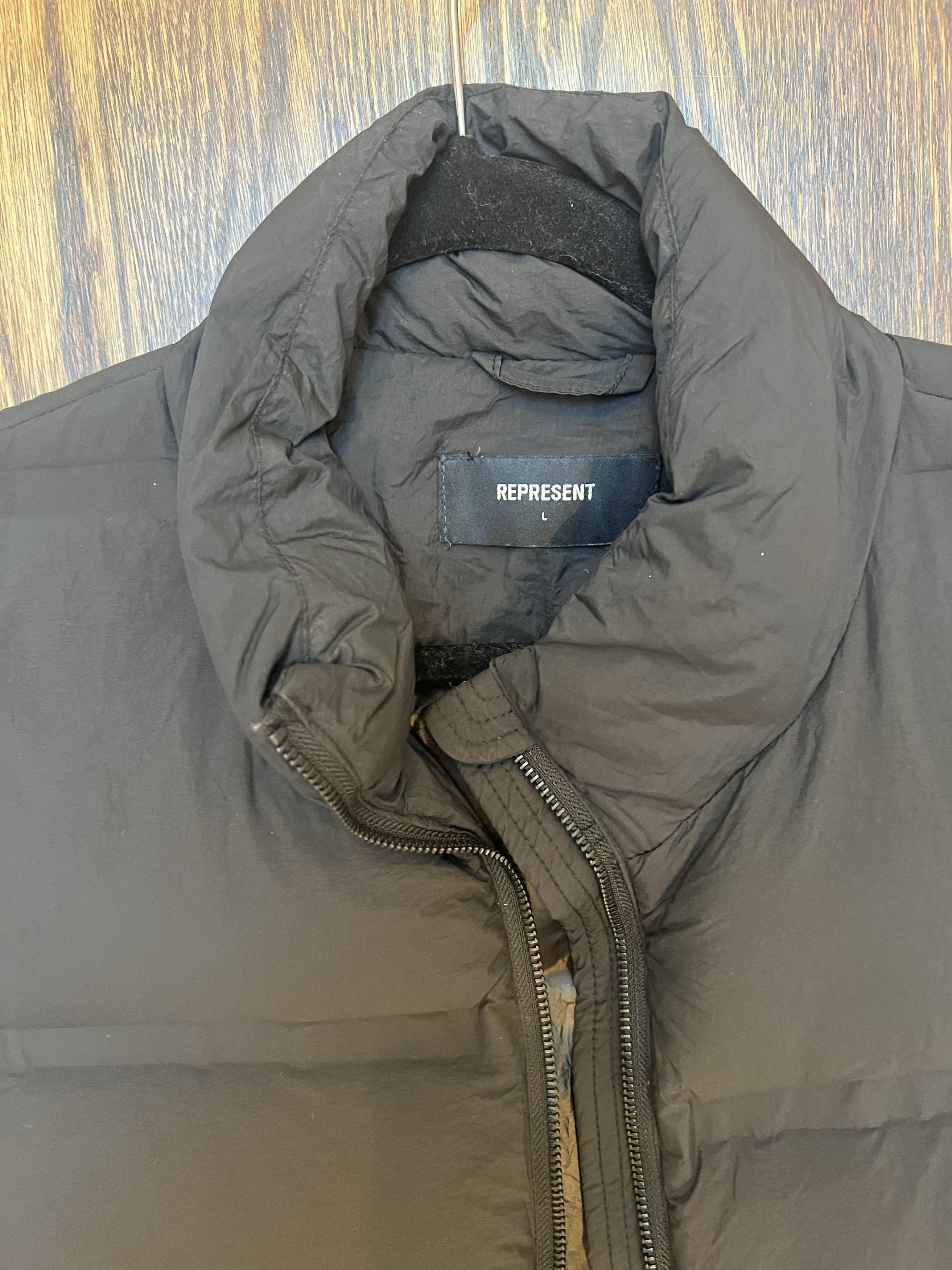 Represent Clo. Represent Black Puffer Gilet / Vest Size US L / EU 52-54 / 3 - 3 Thumbnail