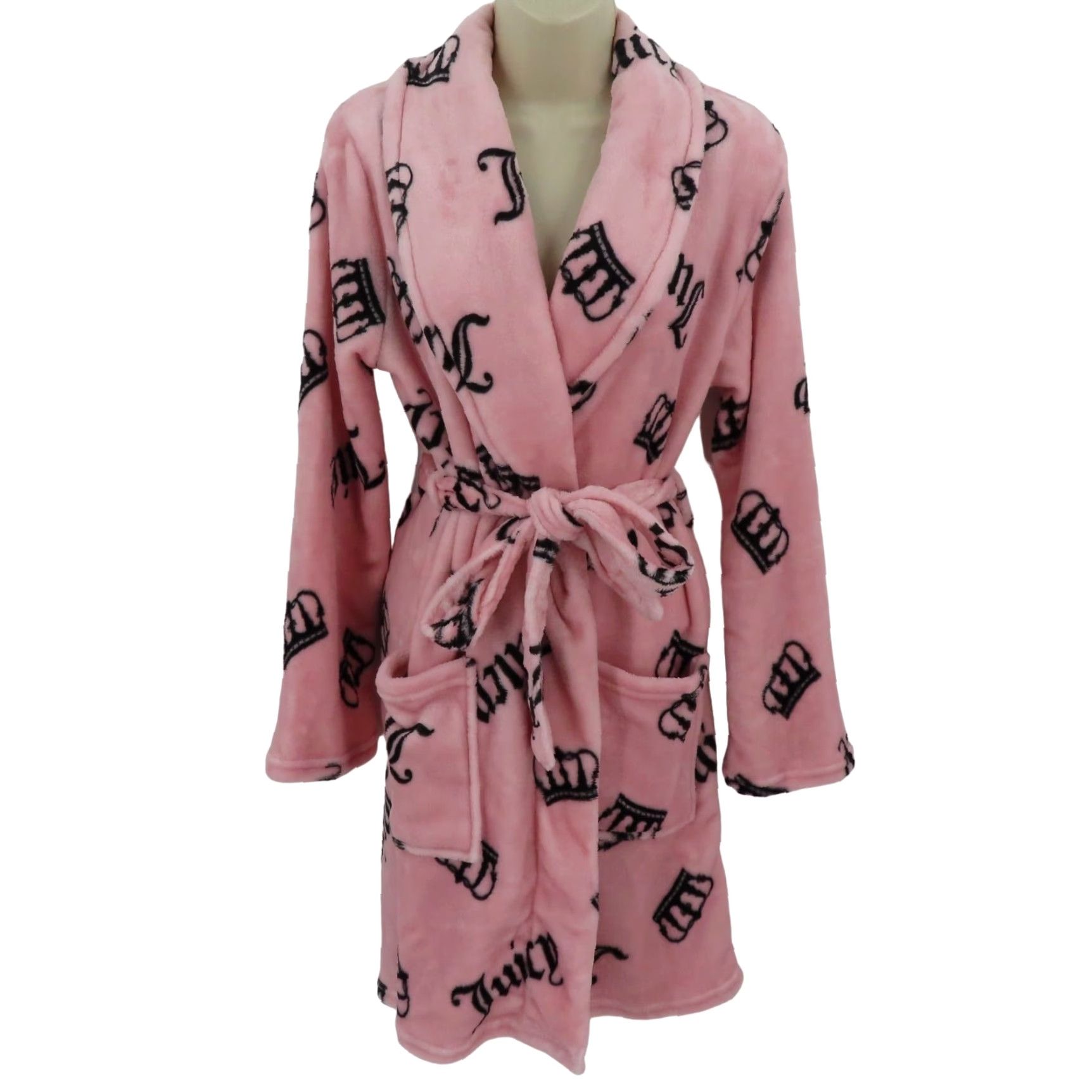 Juicy Couture Juicy Couture Women's L/XL Pink Logo Crown Plush Robe NEW User: Juicy Couture Women's L/XL Pink Logo Crown Plush Robe NEW Size ONE SIZE - 2 Thumbnail