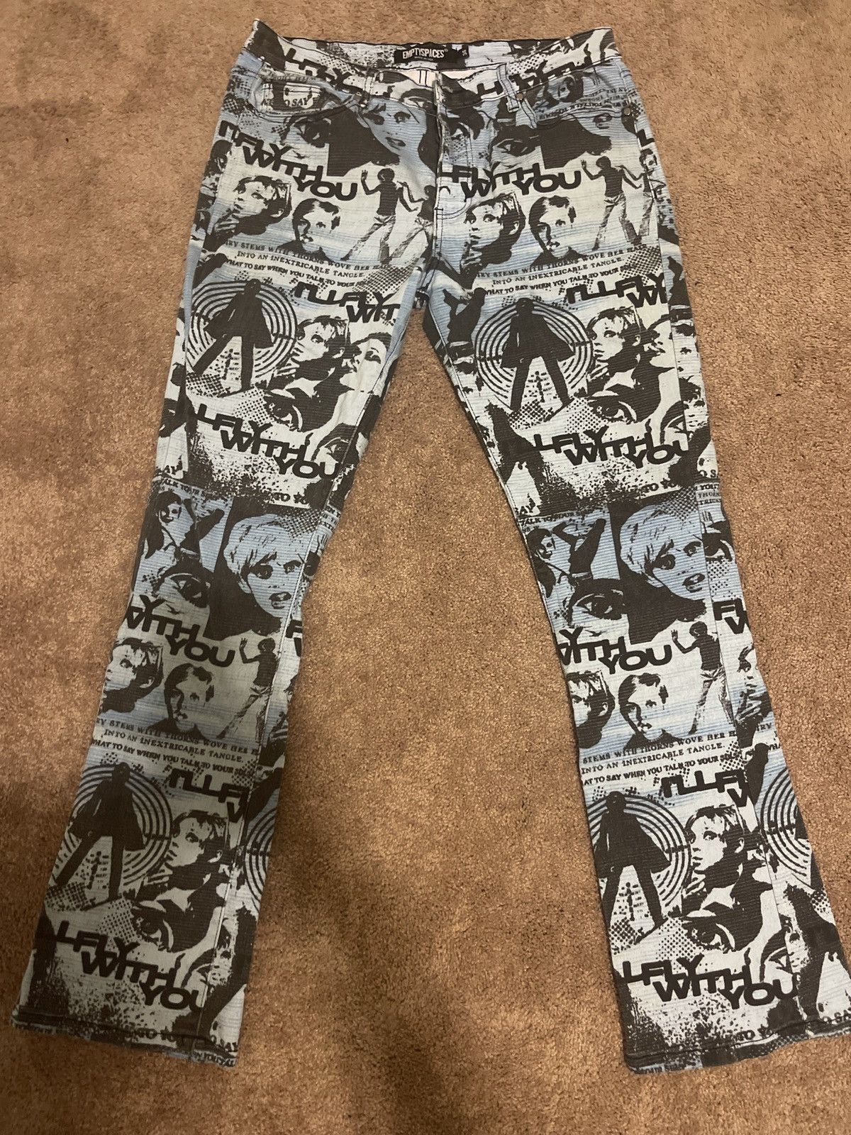Empty Spaces “I’ll fly with you” Jeans 34x34