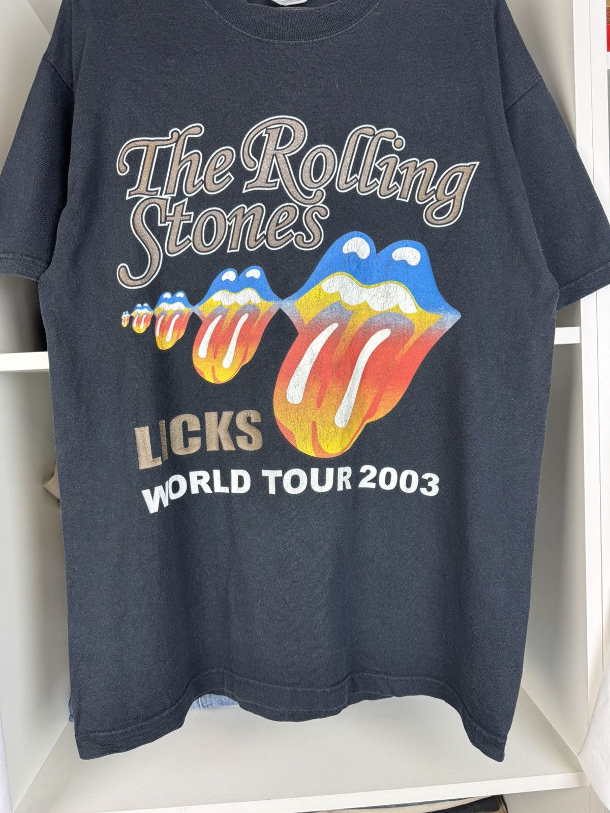 Band Tees Vintage The Rolling Stones Licks World Tour 2003 T-shirt Size US L / EU 52-54 / 3 - 15 Thumbnail