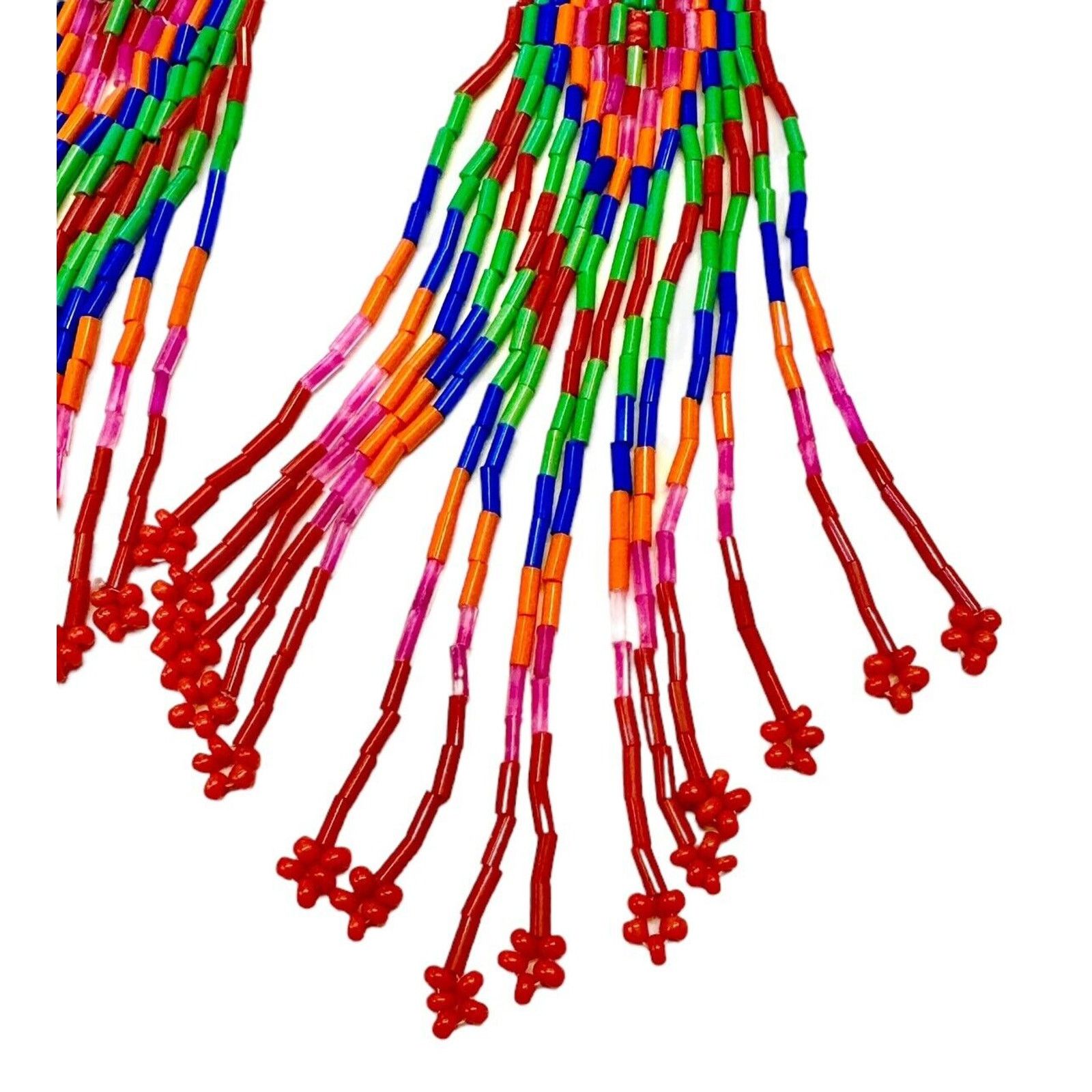 Other LESSisRARE Native American Indian Beaded Fringe Earrings NEW Size ONE SIZE - 5 Thumbnail