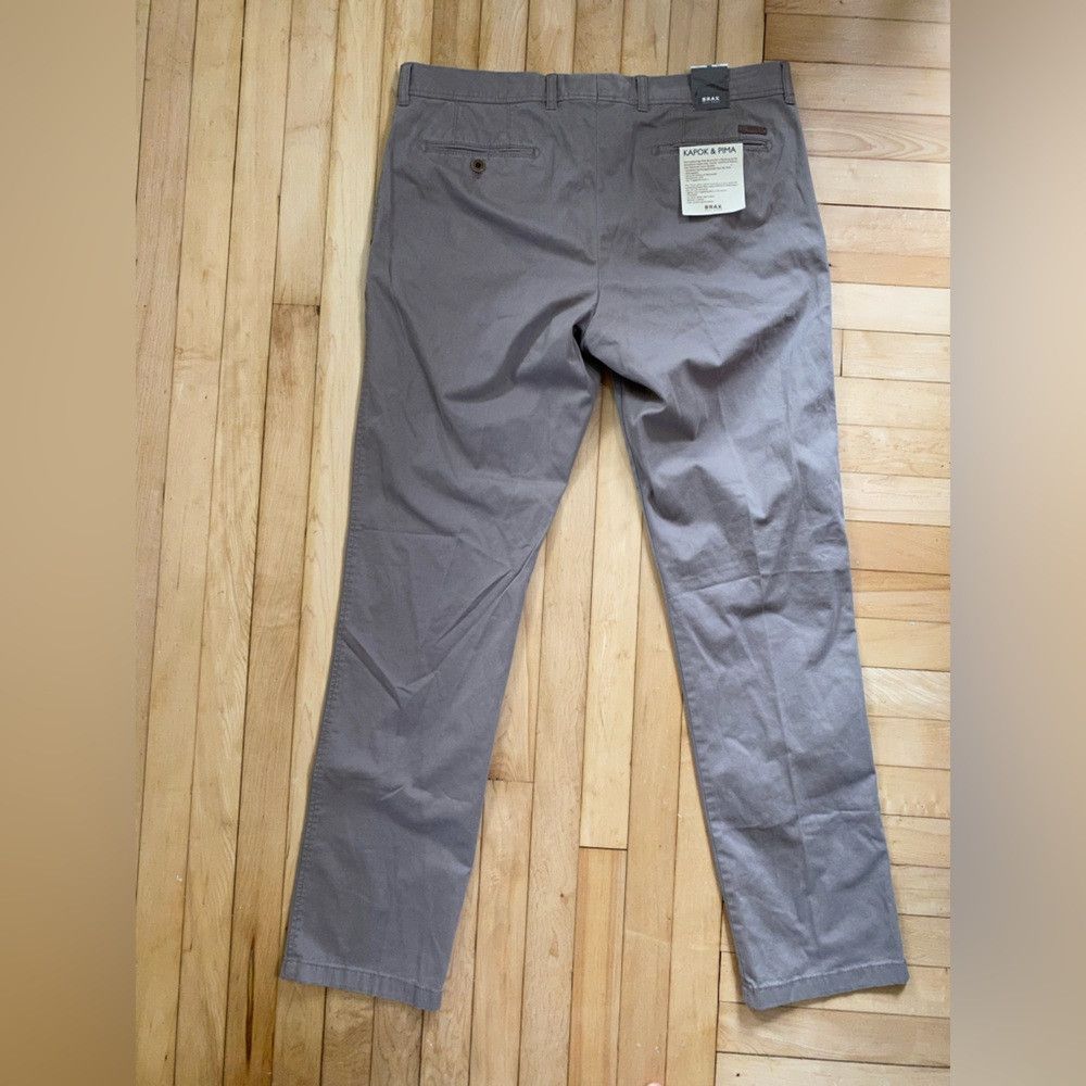 BRAX Brax Feel Good Kapok & Pima Beige Chino Pants Men’s Cotton Size US 38 / EU 54 - 6 Thumbnail