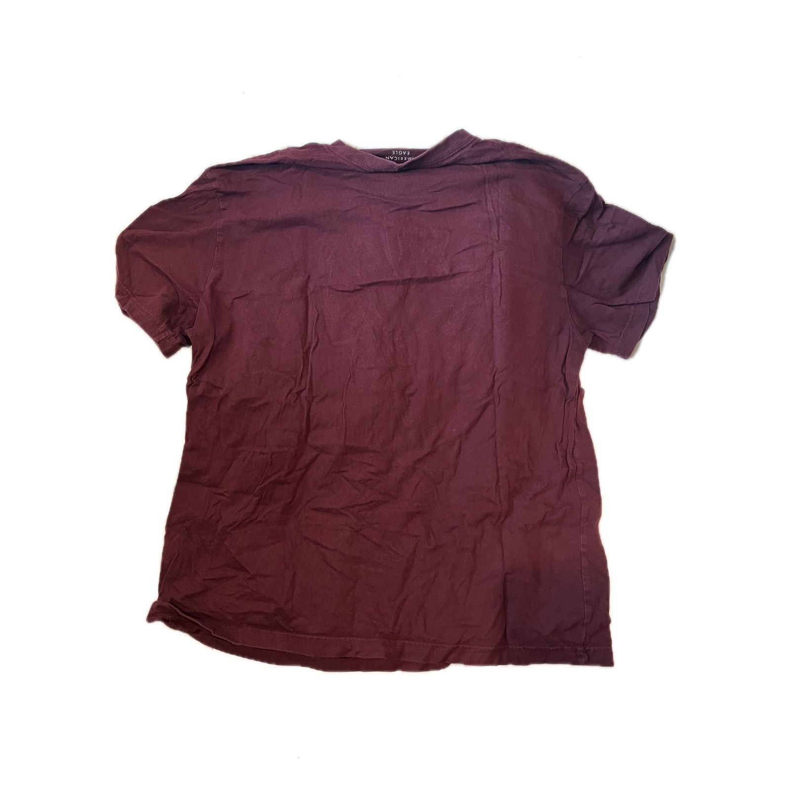 American Eagle Outfitters American Eagle Burgundy Super Soft T-Shirt Mens L Size US L / EU 52-54 / 3 - 2 Thumbnail
