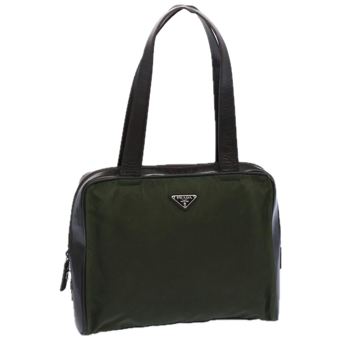 Prada Green Synthetic Tote Bag (Pre-Owned) Size ONE SIZE - 1 Thumbnail