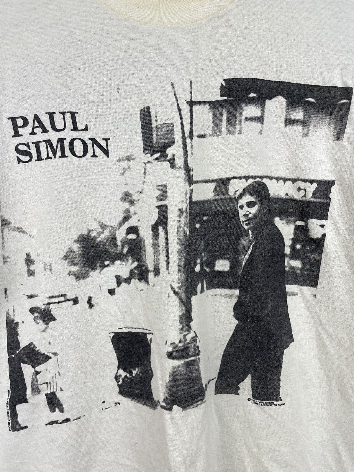 Band Tees Vintage 90s Paul Simon Born At The Right Time t shirt Size US XL / EU 56 / 4 - 4 Thumbnail