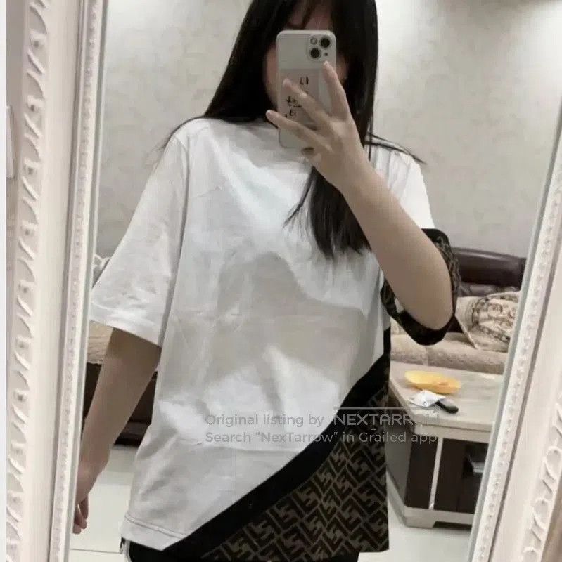 Fendi Fendi Men's White Cotton T-Shirt Size XL . Size US XL / EU 56 / 4 - 8 Thumbnail