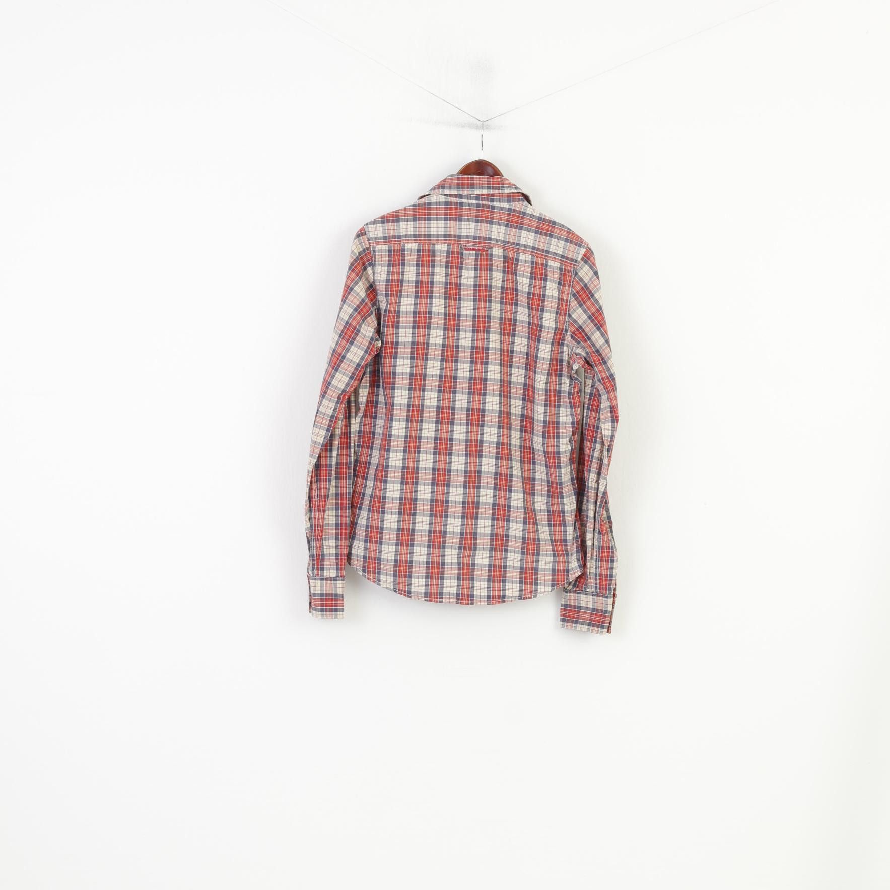 Superdry Superdry Men M S Casual Shirt Checkered Red 3401 Size US M / EU 48-50 / 2 - 6 Thumbnail