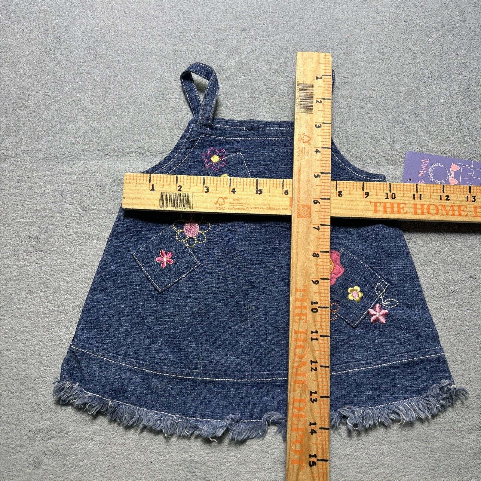 Disney Vintage 90s Deadstock Overalls Skort Toddler 3m 6m Floral Size XXS / US 00 / IT 34 - 9 Thumbnail