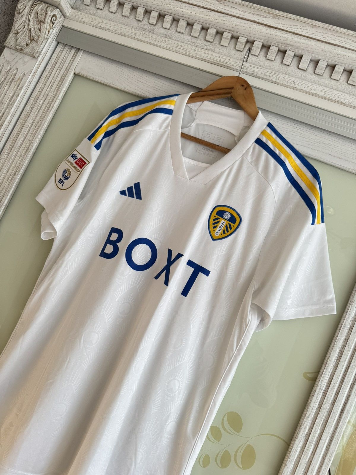 Adidas Ethan Ampadu Leeds United 2022-2023 Home Soccer Jersey Kit Size US XL / EU 56 / 4 - 4 Thumbnail