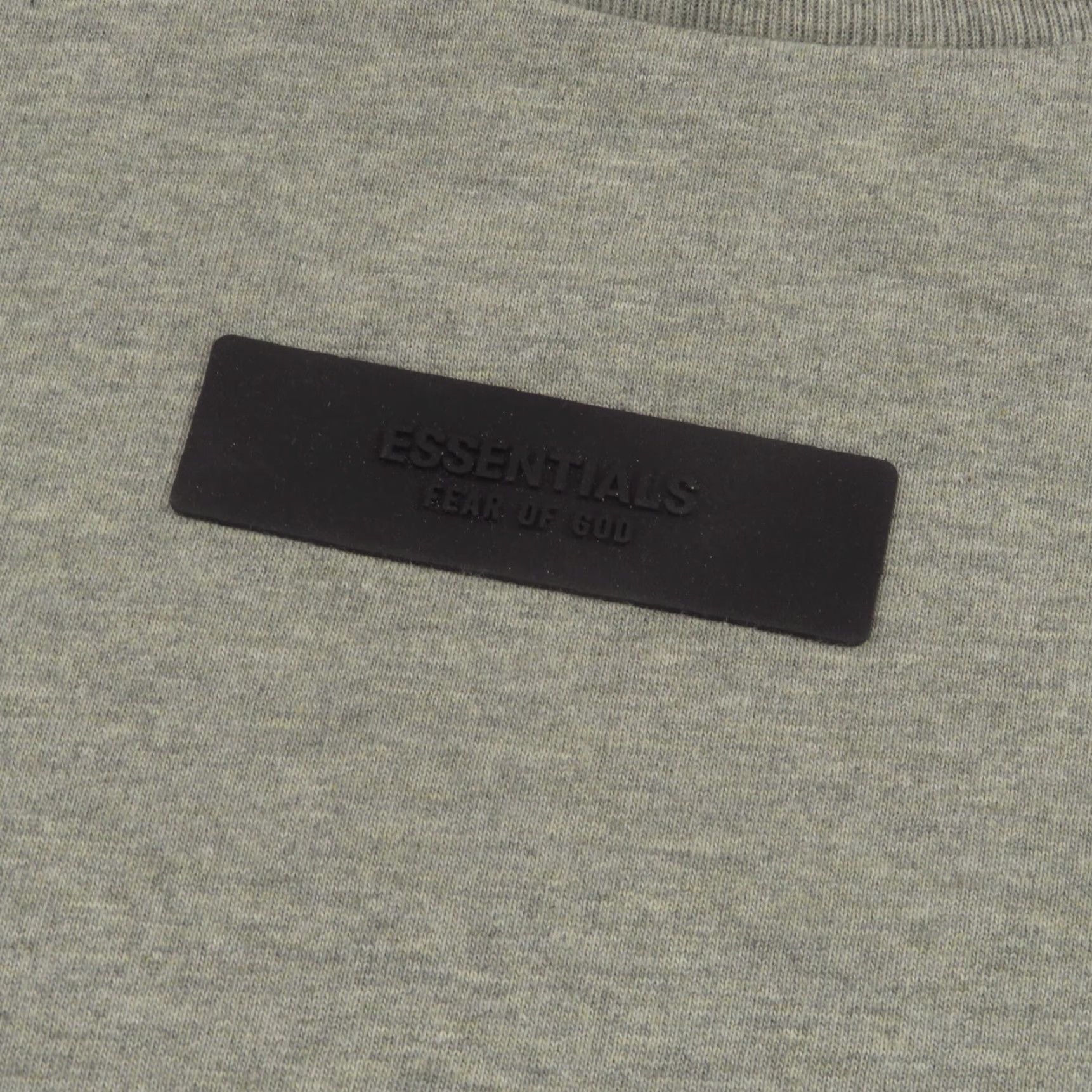Fear of God Fear of God ESSENTIALS Shirt Mens Large Grey Crewneck Long Sleeve Tee Baggy FOG Size US L / EU 52-54 / 3 - 3 Thumbnail