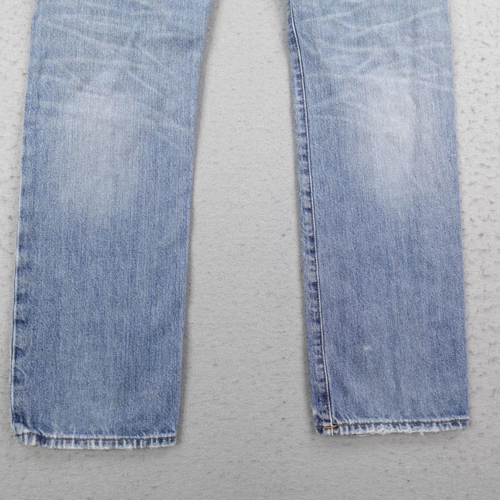 True Religion True Religion Jeans Mens 33 Blue Denim Geno Relaxed Slim Straight Distressed Size US 33 - 7 Thumbnail