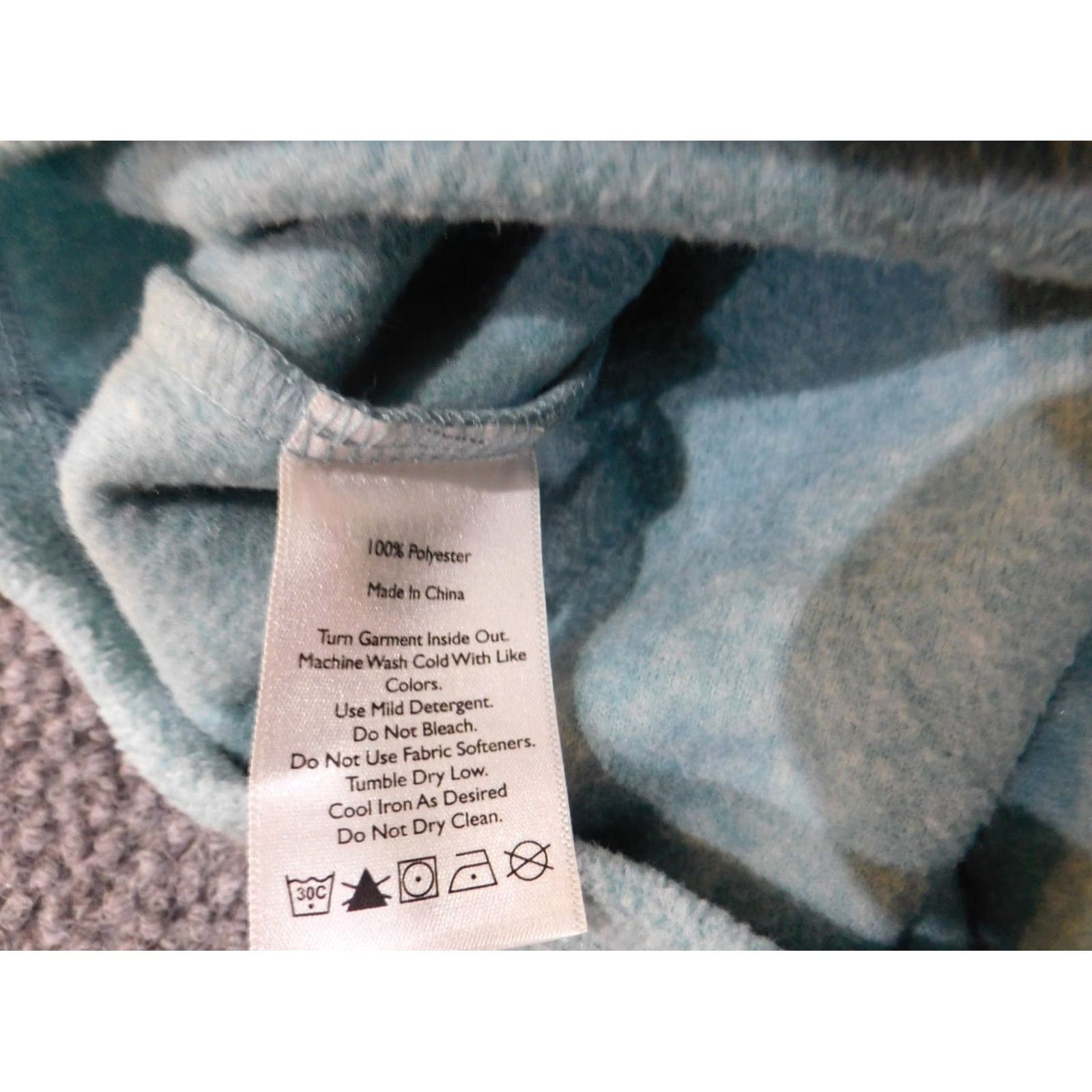 Eddie Bauer Eddie Bauer Sweater Womens M Blue 1/4 Zip Fleece Pullover Raglan Sleeve Mock Neck Casual Winter Regular Logo Pattern Solid Size M / US 6-8 / IT 42-44 - 6 Thumbnail